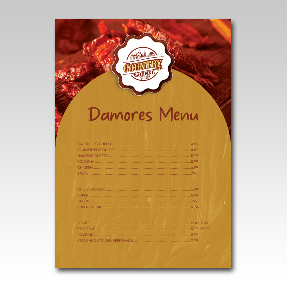 Design de Menu par YourLogoMaster pour ce projet | Design #36923071