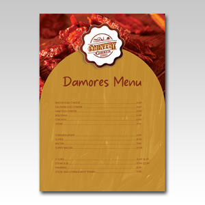 Design de Menu par YourLogoMaster pour ce projet | Design : #36923071