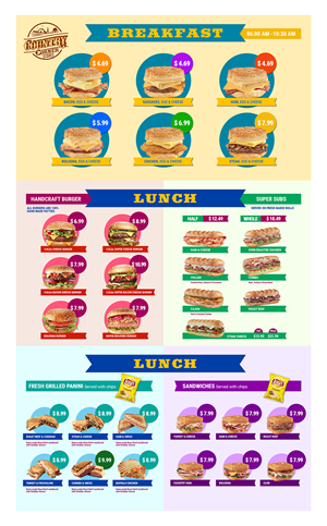 Design de Menu par aputski pour ce projet | Design : #36921077