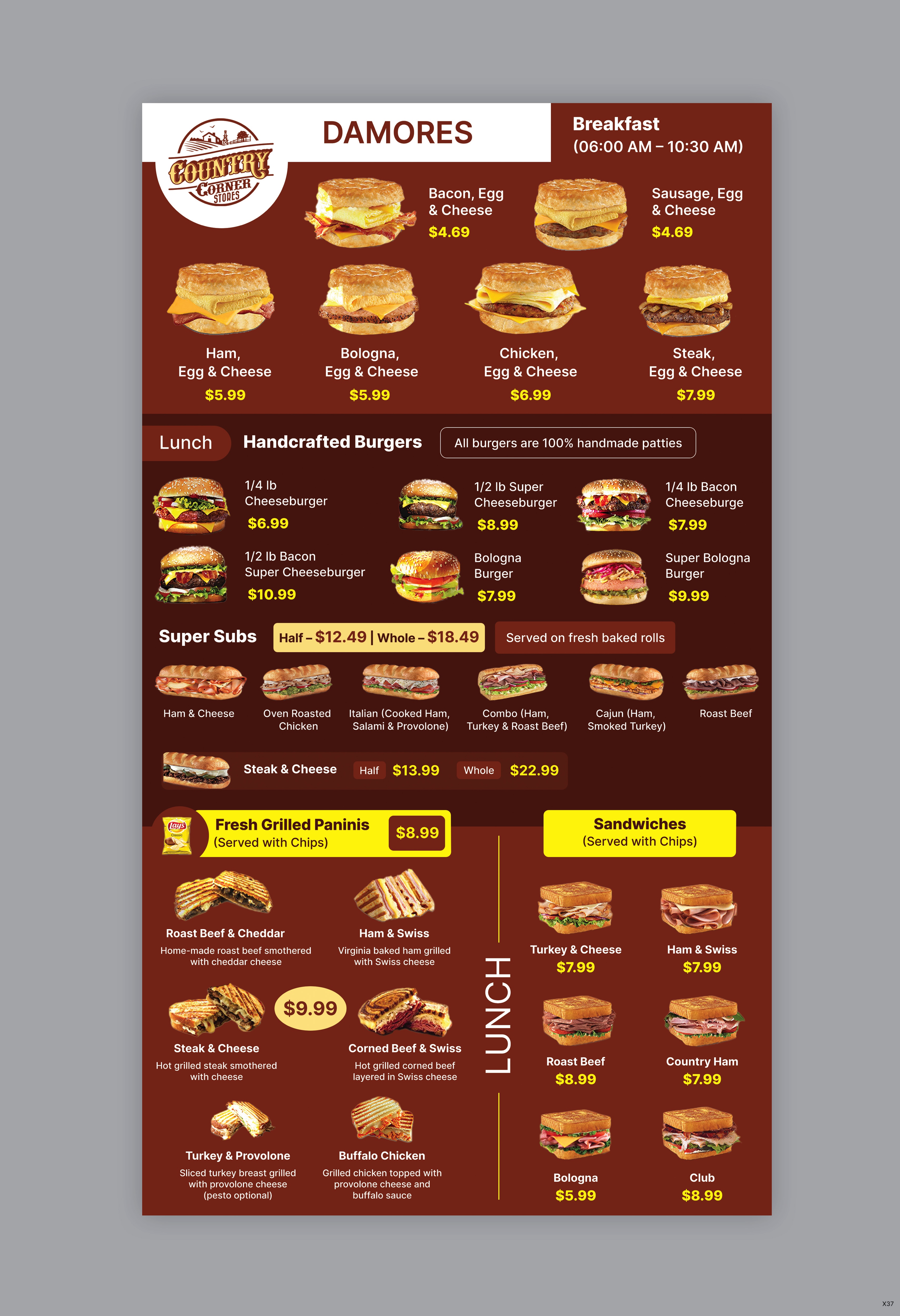 Design de Menu par pb pour ce projet | Design #36922964