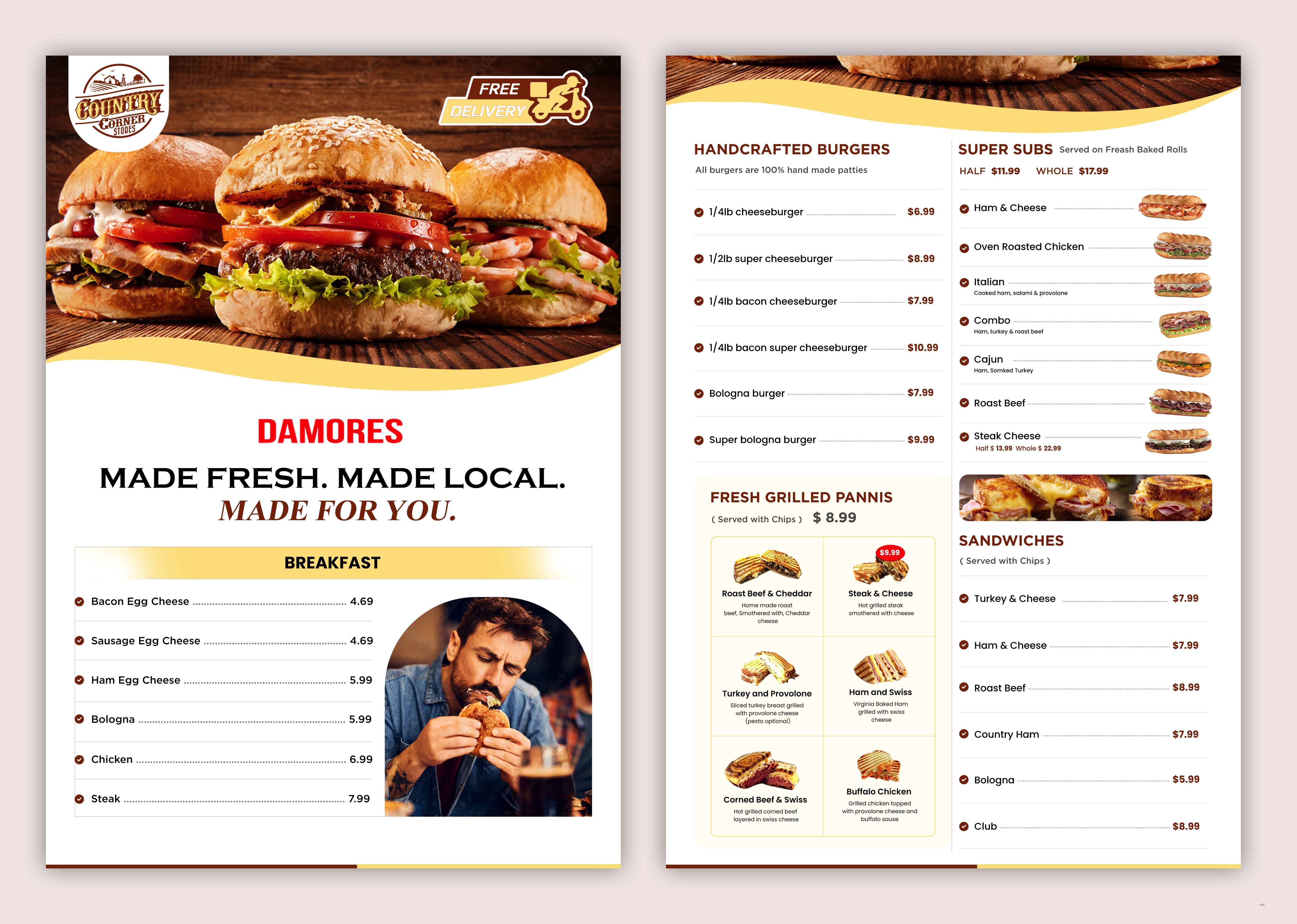 Menu Design by pb for this project | Design #36928040