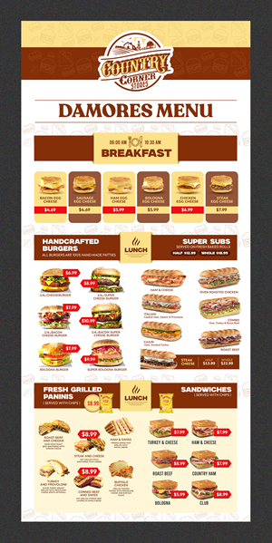 Design de Menu par Stan$oul pour ce projet | Design : #36916530