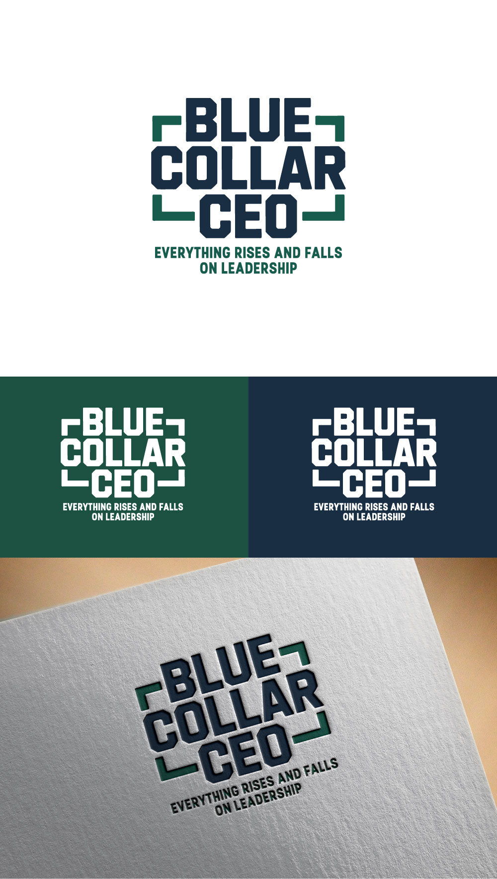 Logo Design by DesignVerse777 for Blue Collar CEO | Design #37087221