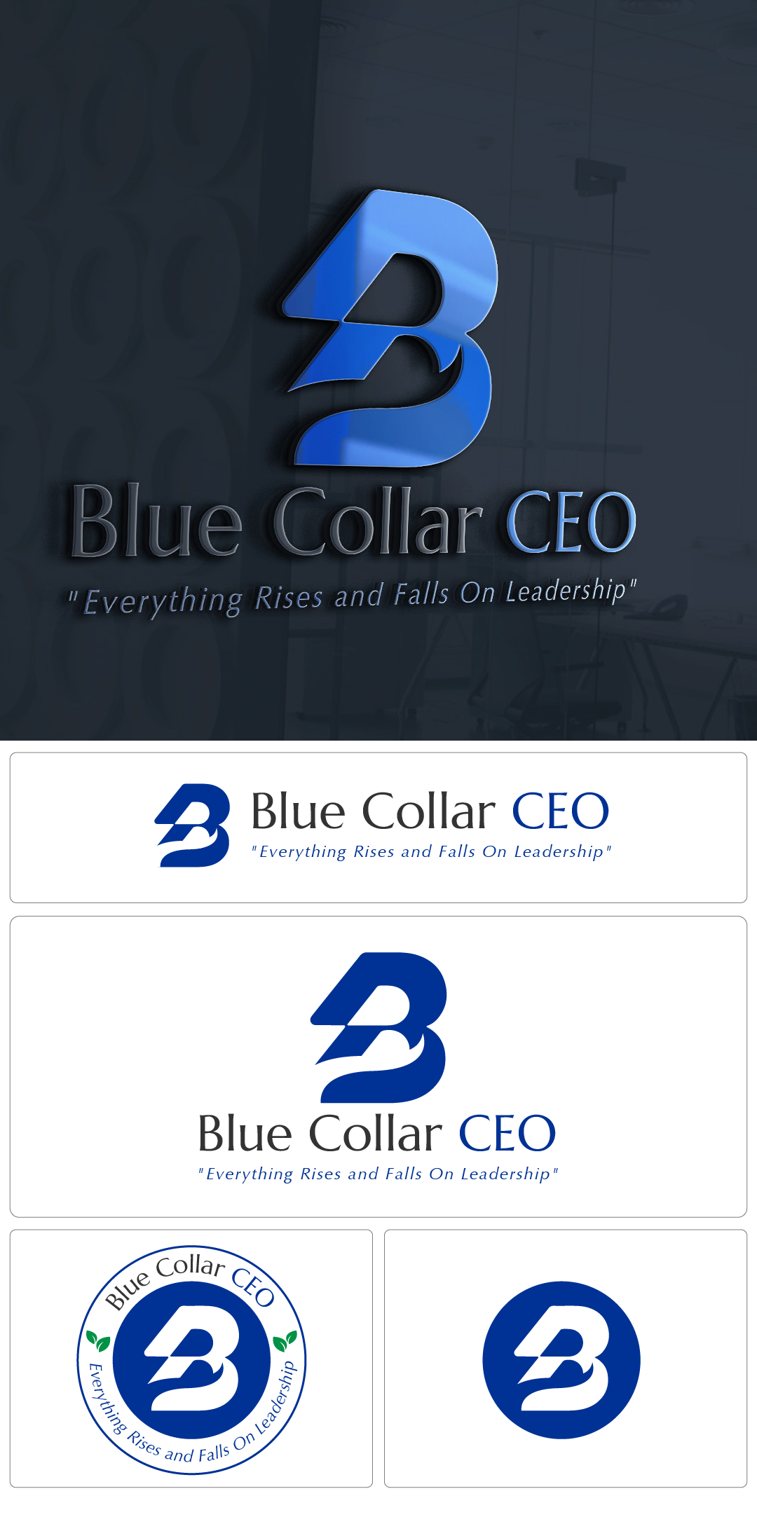 Logo Design by Twin's Studio for Blue Collar CEO | Design #36944104