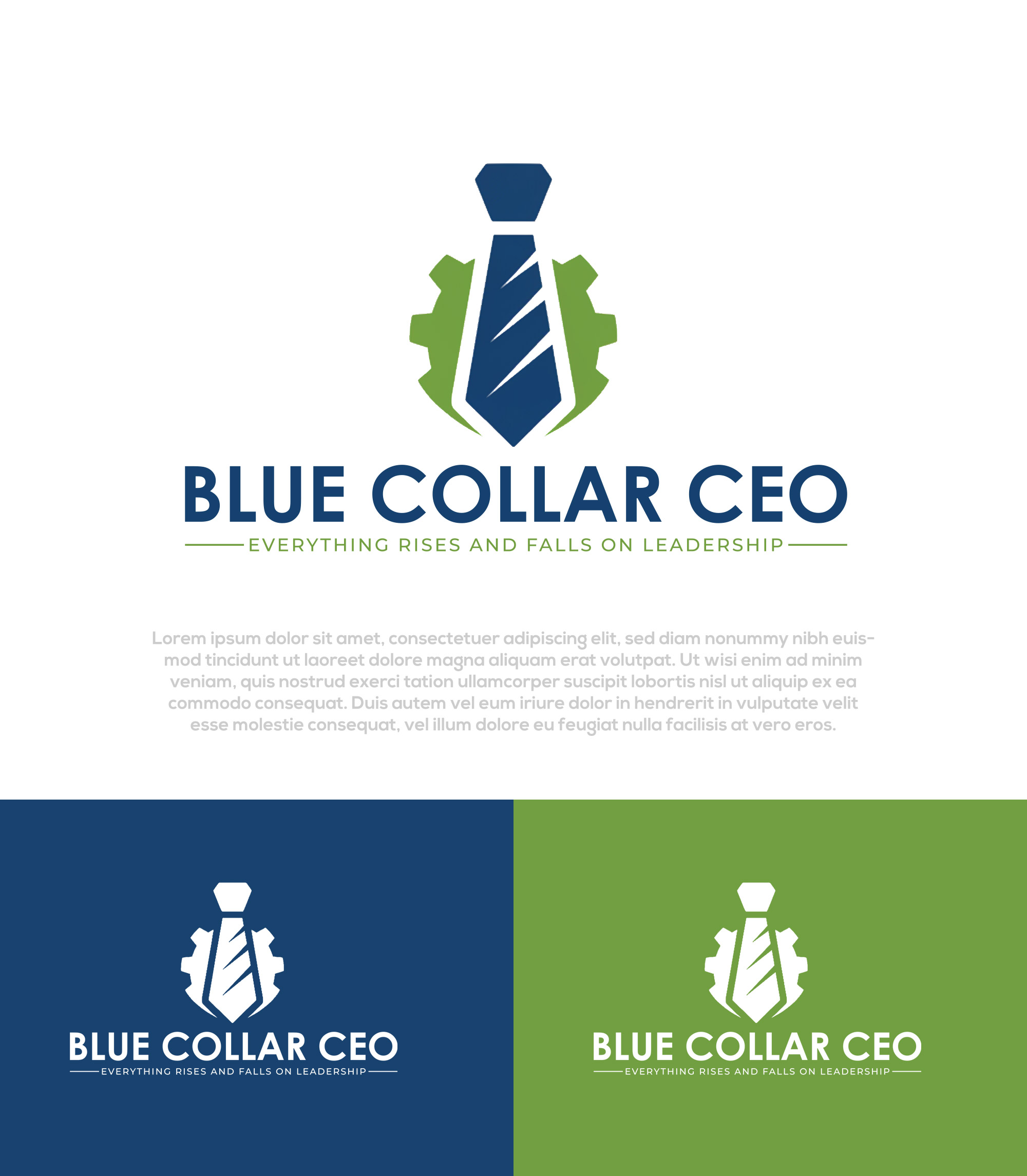 Logo Design by Pilot_DesignR™ for Blue Collar CEO | Design #36926887