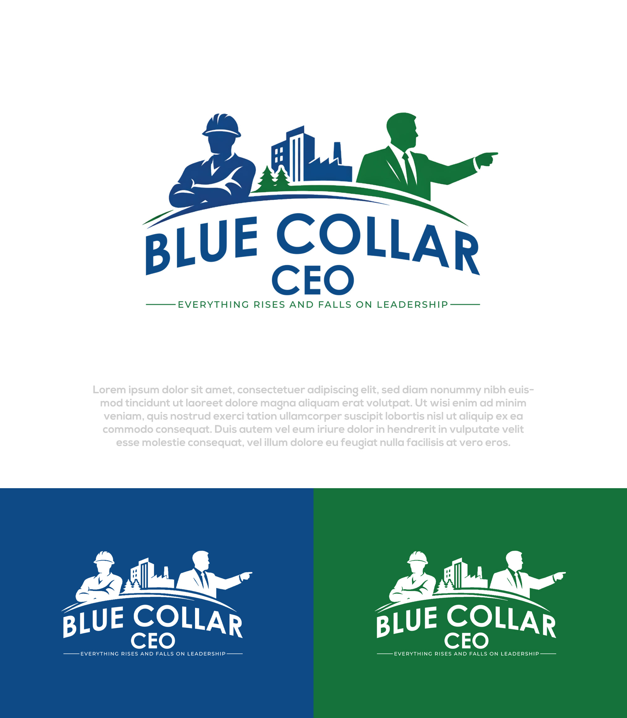 Logo Design by Pilot_DesignR™ for Blue Collar CEO | Design #36926894