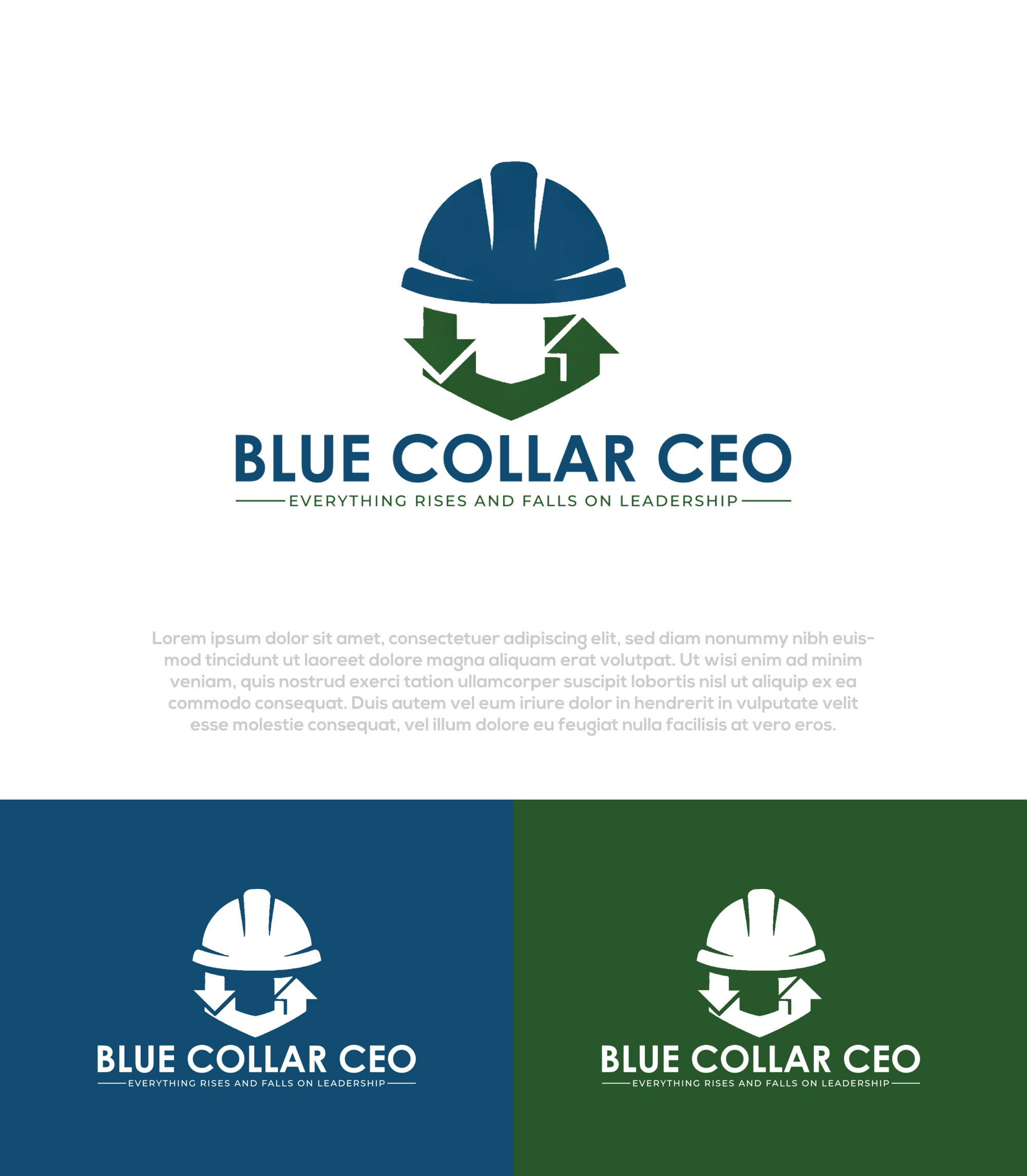 Logo Design by Pilot_DesignR™ for Blue Collar CEO | Design #36926904