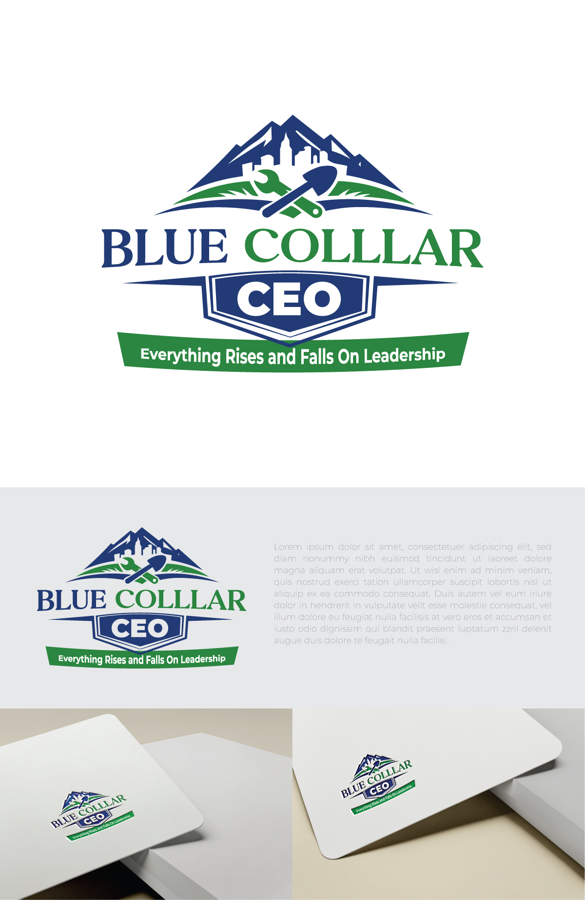 Logo Design by siyam77 for Blue Collar CEO | Design #37076681