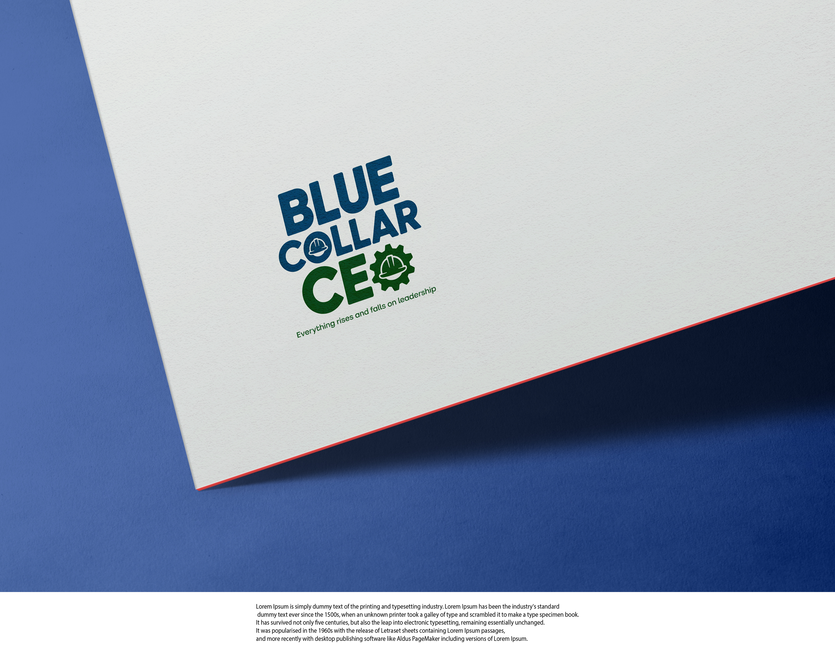 Logo Design by Art Workout for Blue Collar CEO | Design #37076328