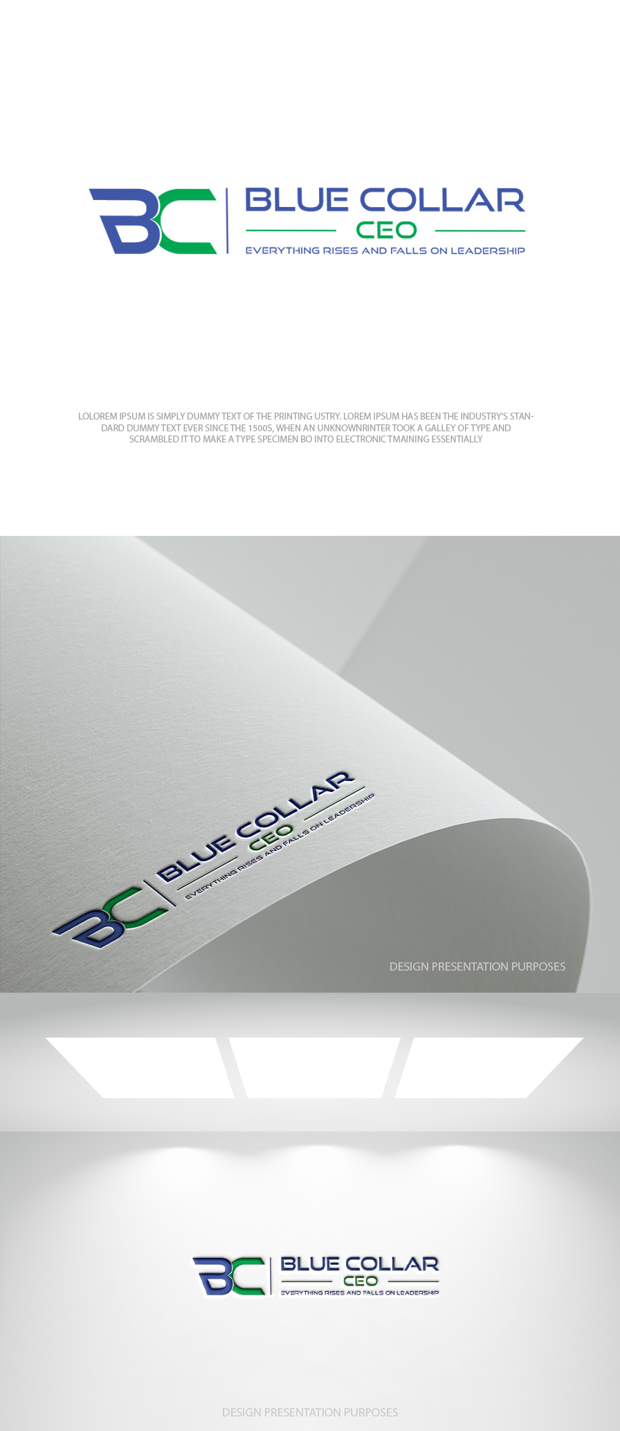 Logo Design by zebronicgraphic for Blue Collar CEO | Design #36927769