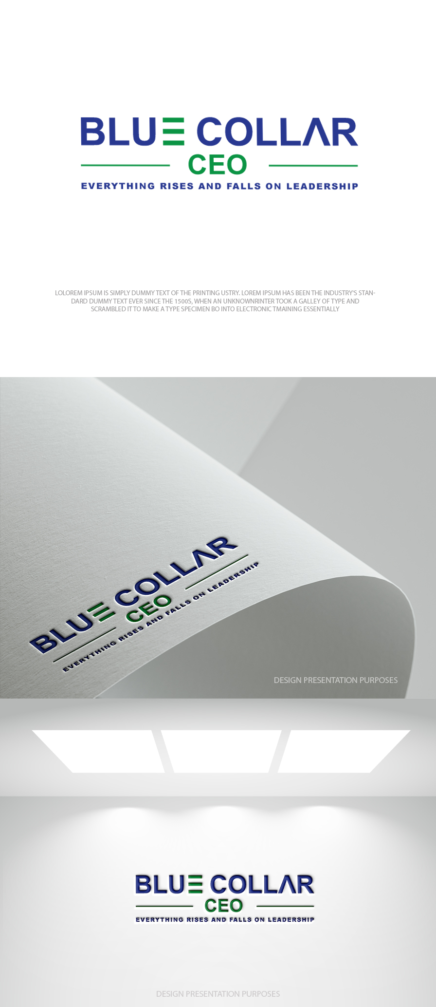 Logo Design by zebronicgraphic for Blue Collar CEO | Design #36927770