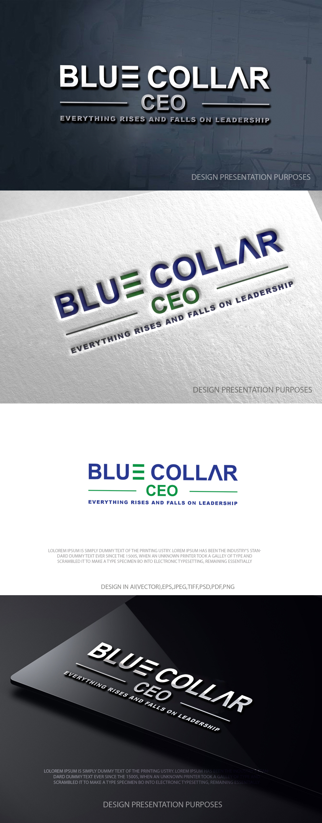 Logo Design by zebronicgraphic for Blue Collar CEO | Design #36927771