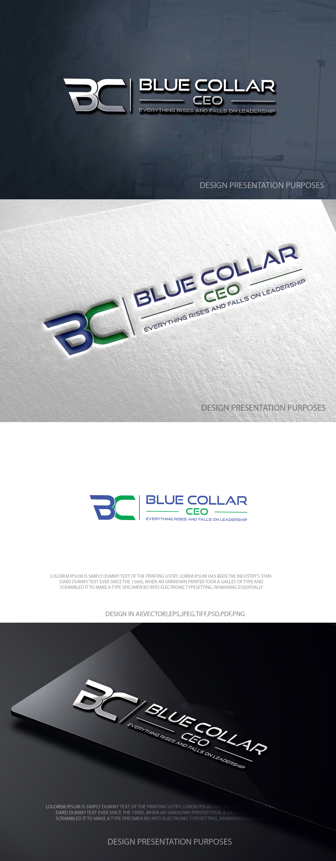 Logo Design by zebronicgraphic for Blue Collar CEO | Design #36927772