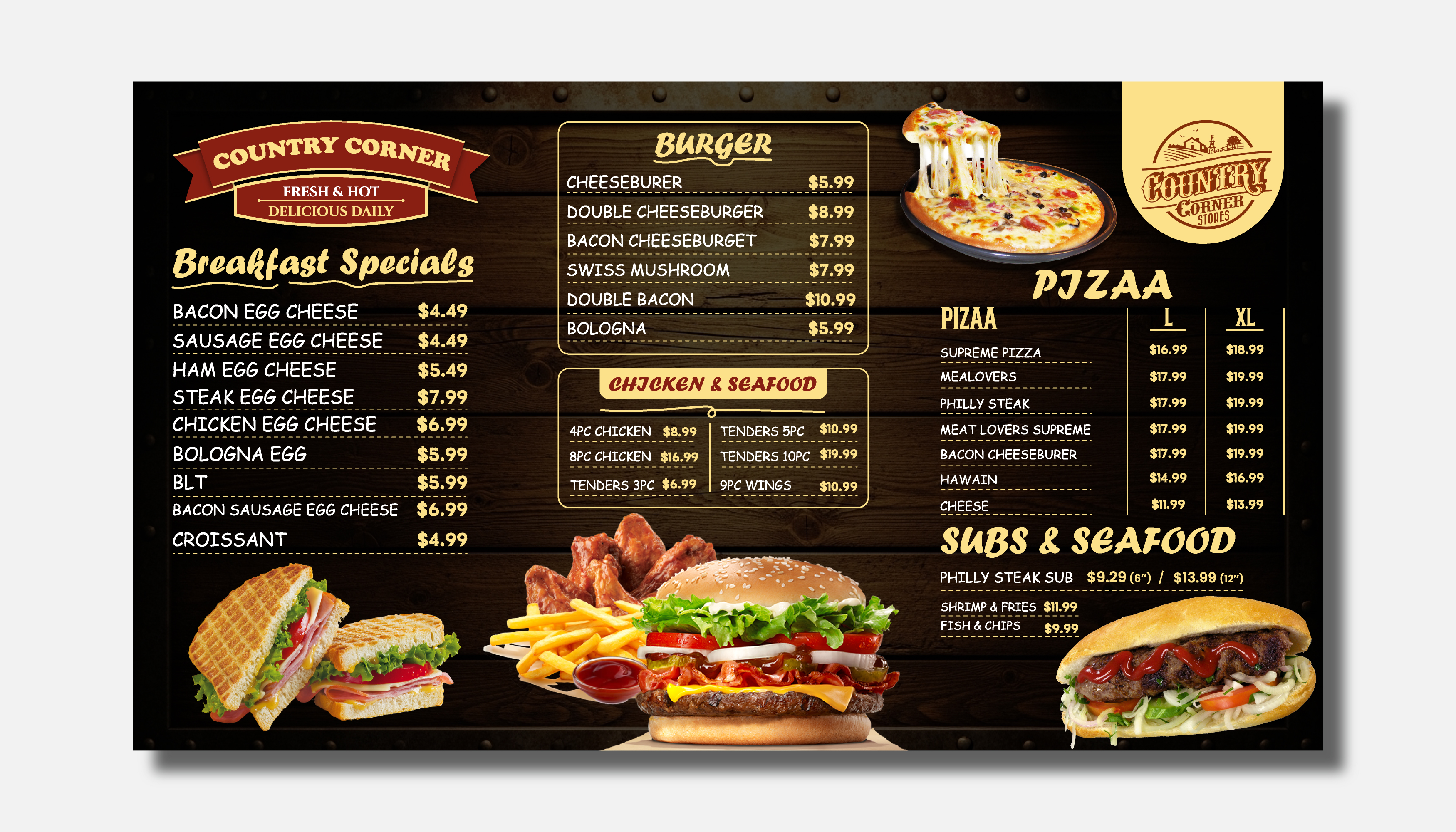 Menu Design by grappikstar for this project | Design #36957438