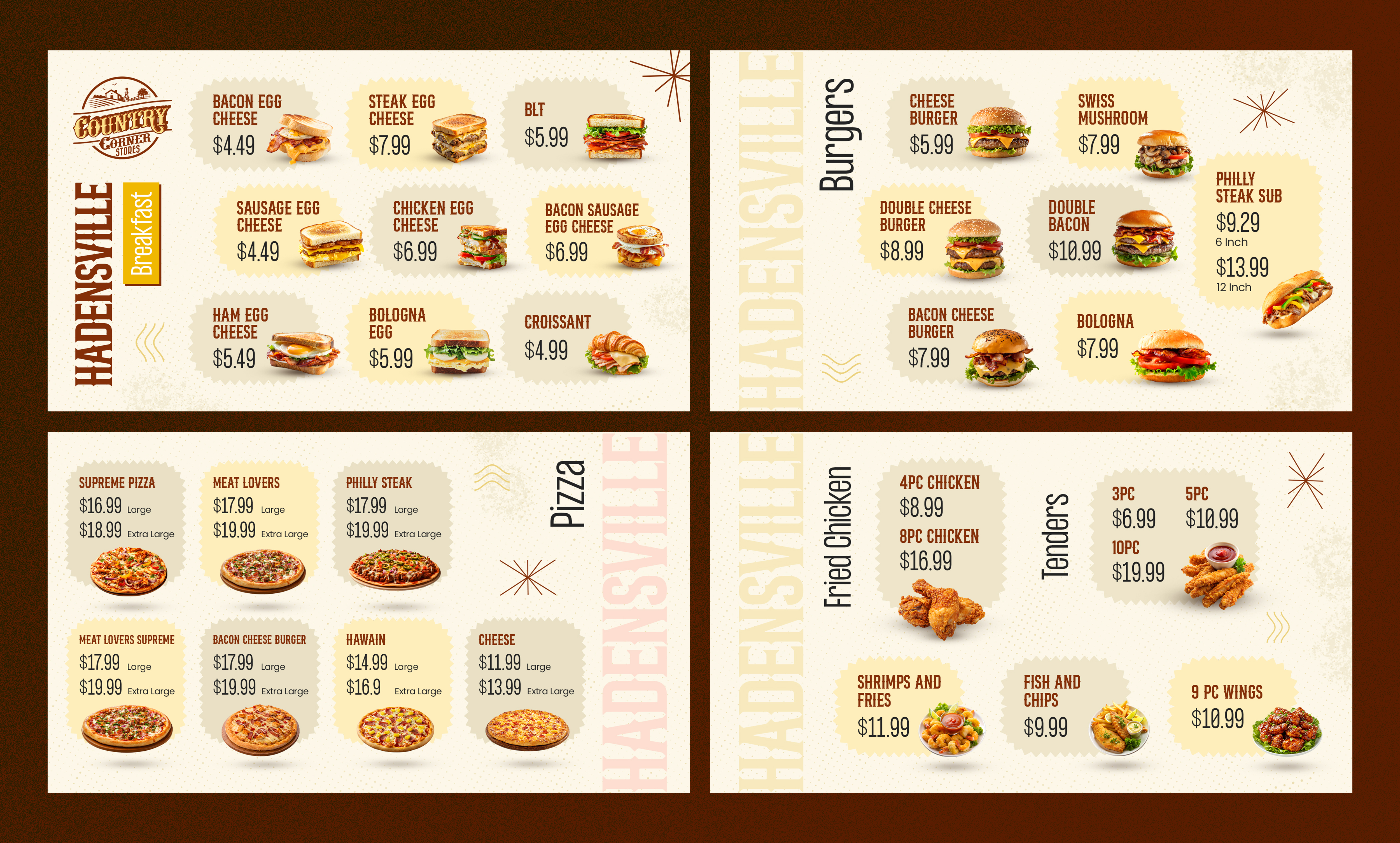 Menu Design by Graphic Guy for this project | Design #36933976