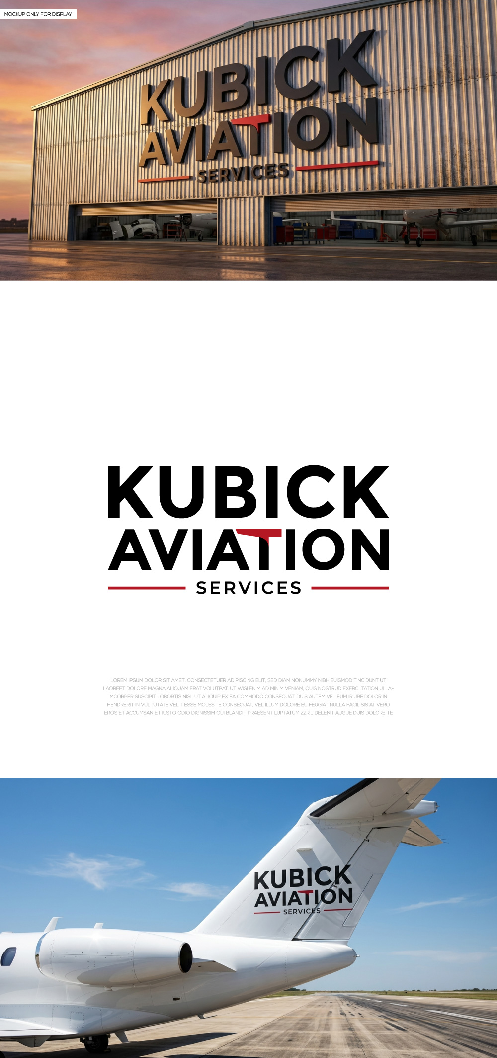 Logo Design by LogoEon for Kubick Aviation Services | Design #36932092