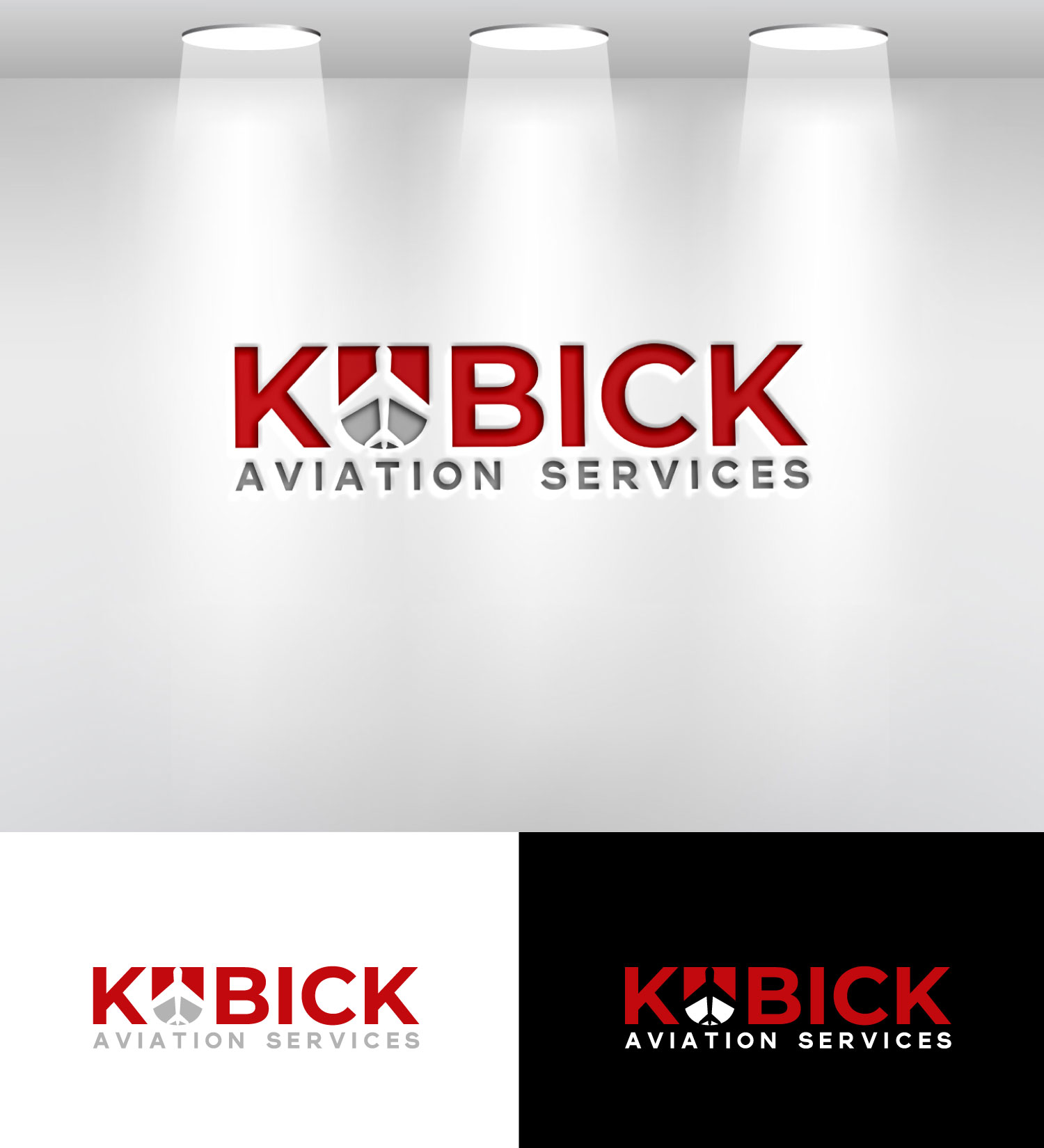 Logo Design by Mi Design1 for Kubick Aviation Services | Design #36930884