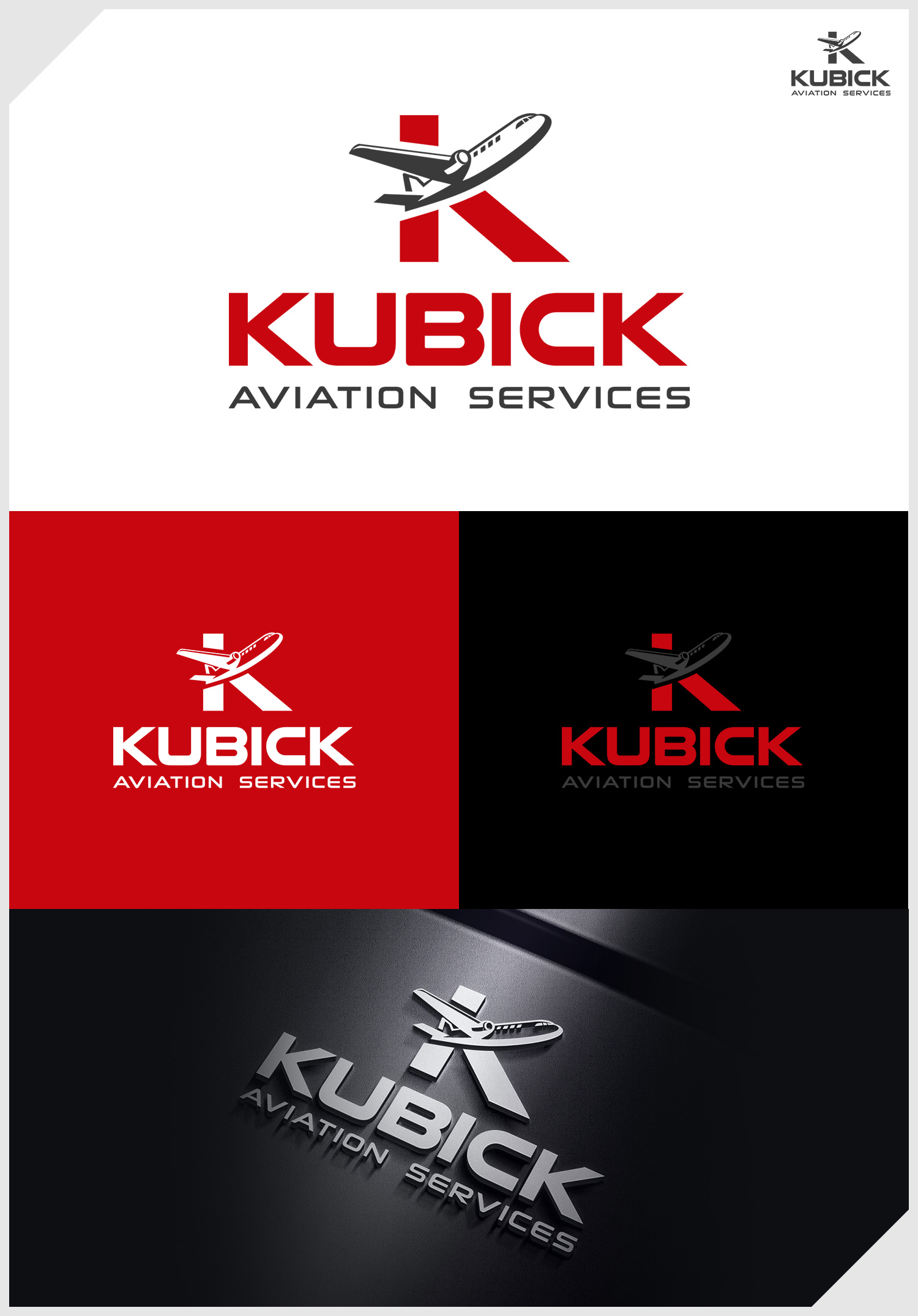 Logo Design by IDesign1606 for Kubick Aviation Services | Design #36952070
