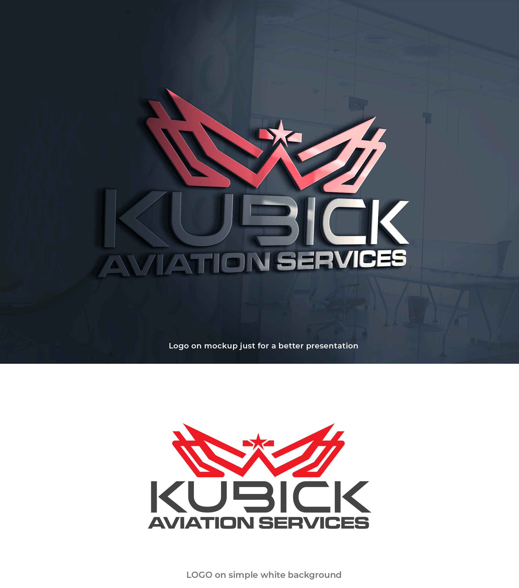 Logo Design by Asad Shaikh for Kubick Aviation Services | Design #36935917