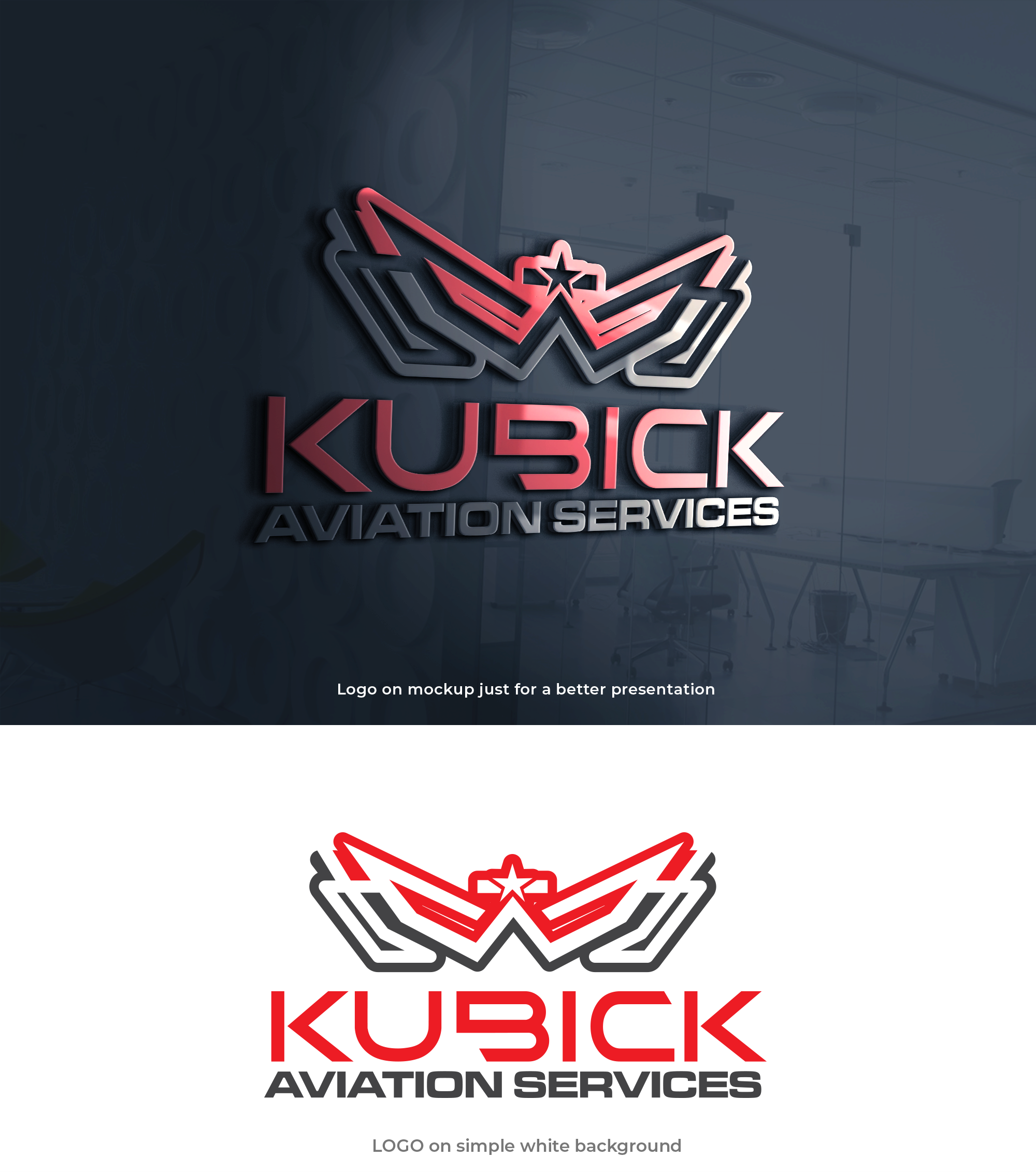 Logo Design by Asad Shaikh for Kubick Aviation Services | Design #36935918