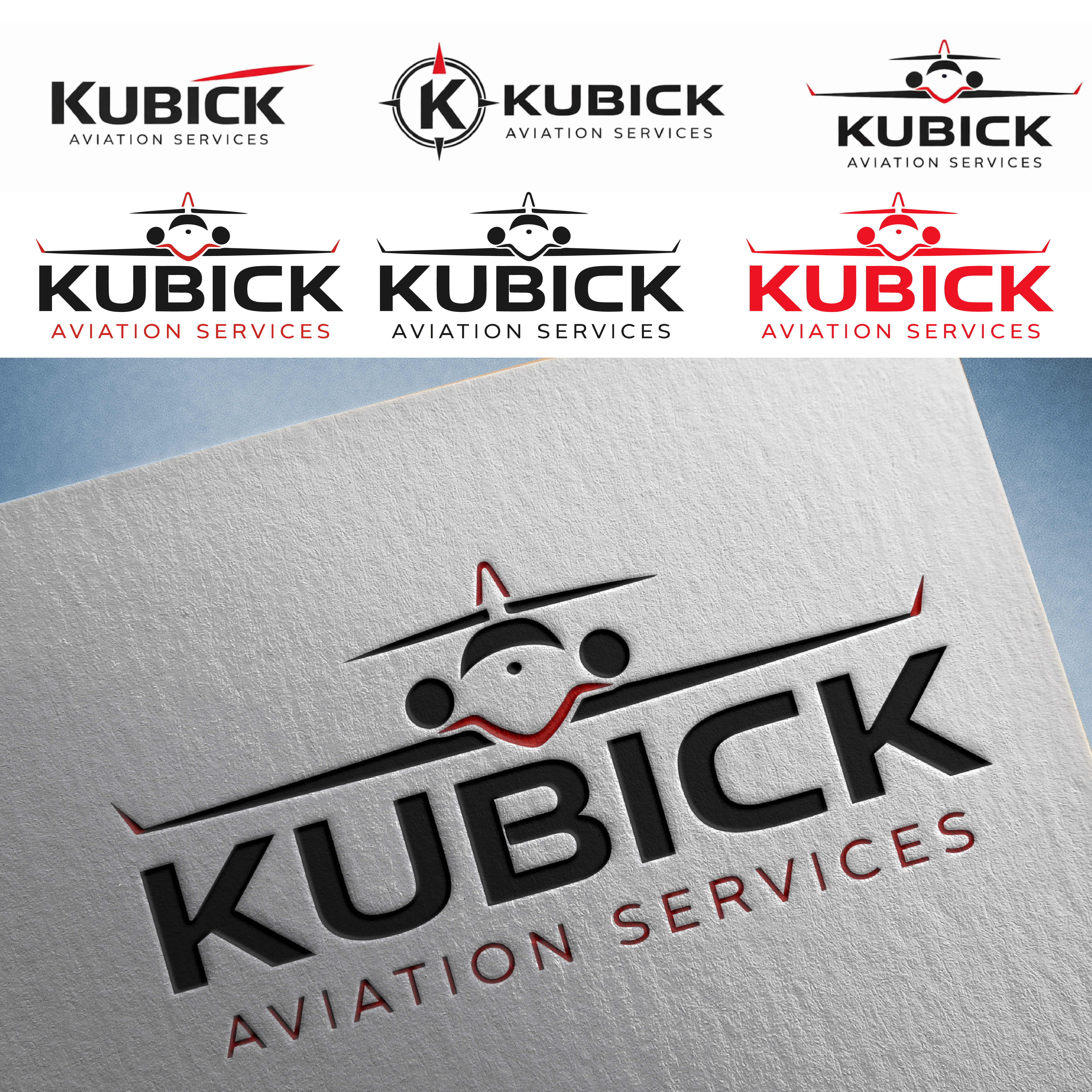 Logo-Design von Shariqology für Kubick Aviation Services | Design #36935484