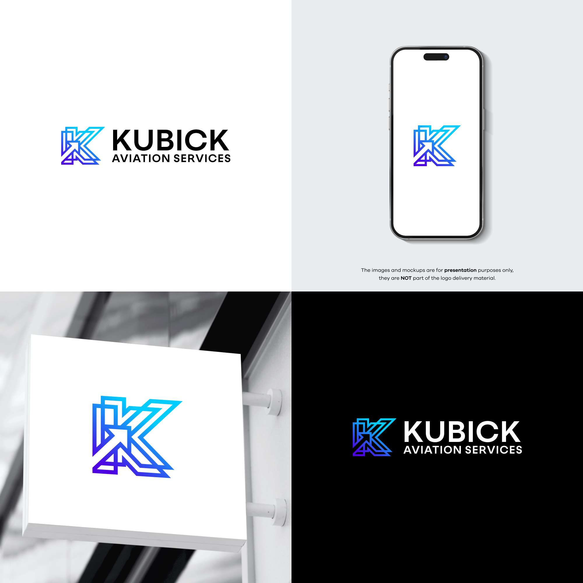 Logo Design by Royco for Kubick Aviation Services | Design #36932660