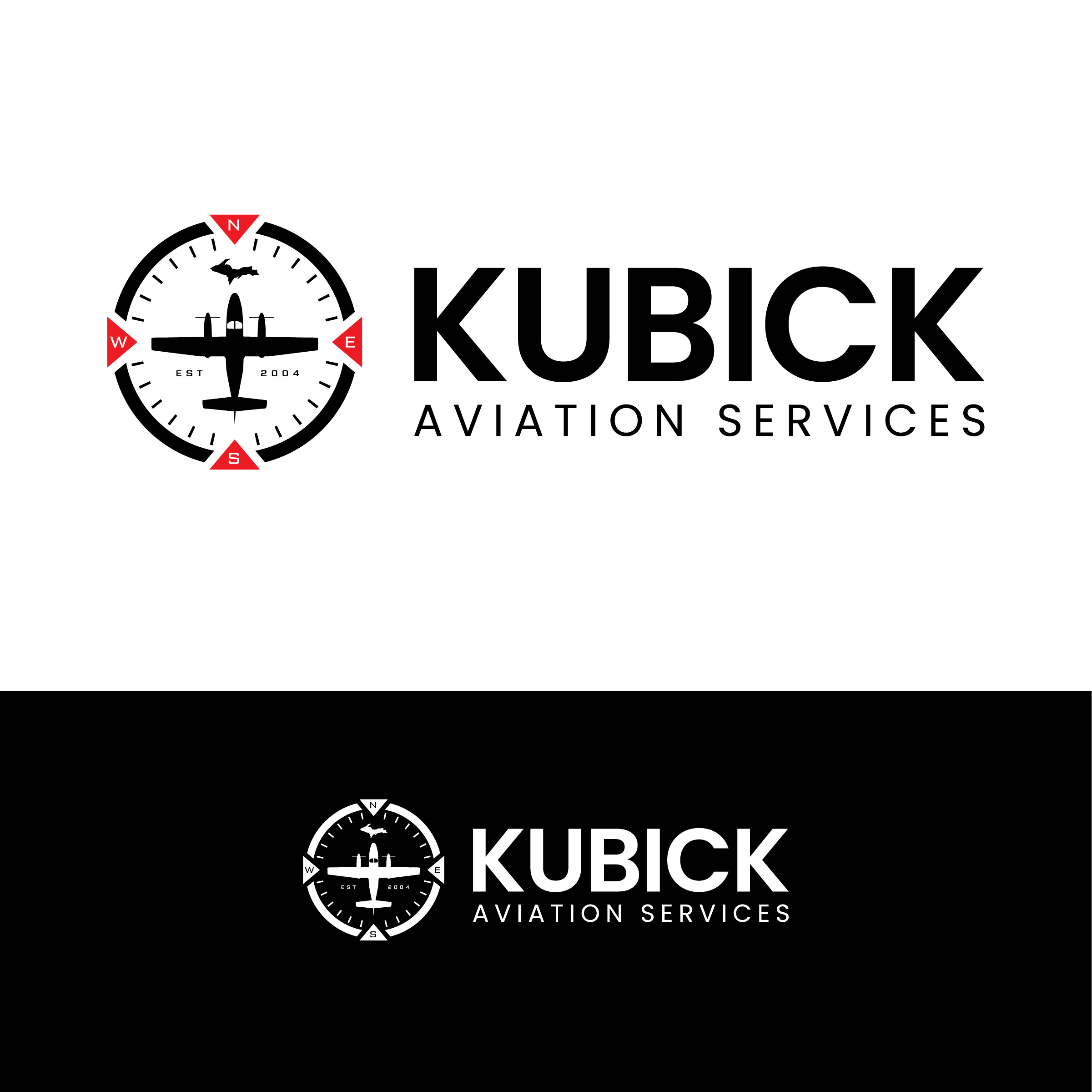 Logo Design by John Mark Arts for Kubick Aviation Services | Design #36932158