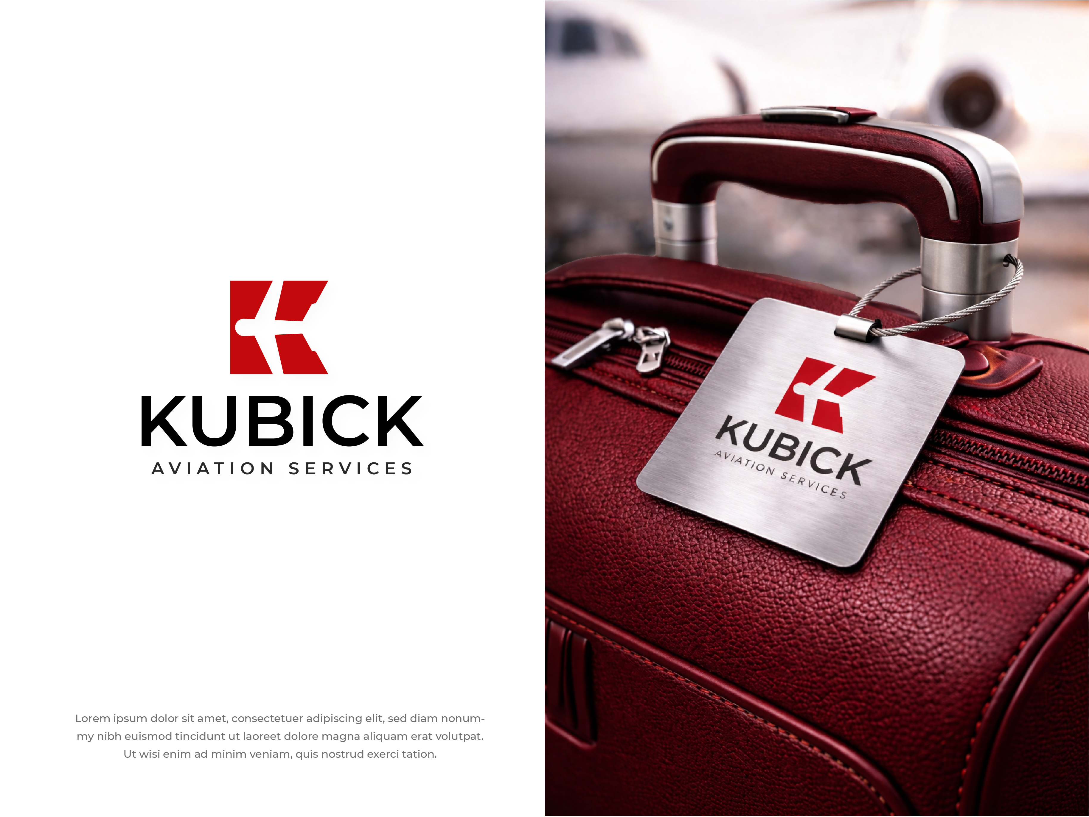 Logo Design by Emjey Designs for Kubick Aviation Services | Design #36952036