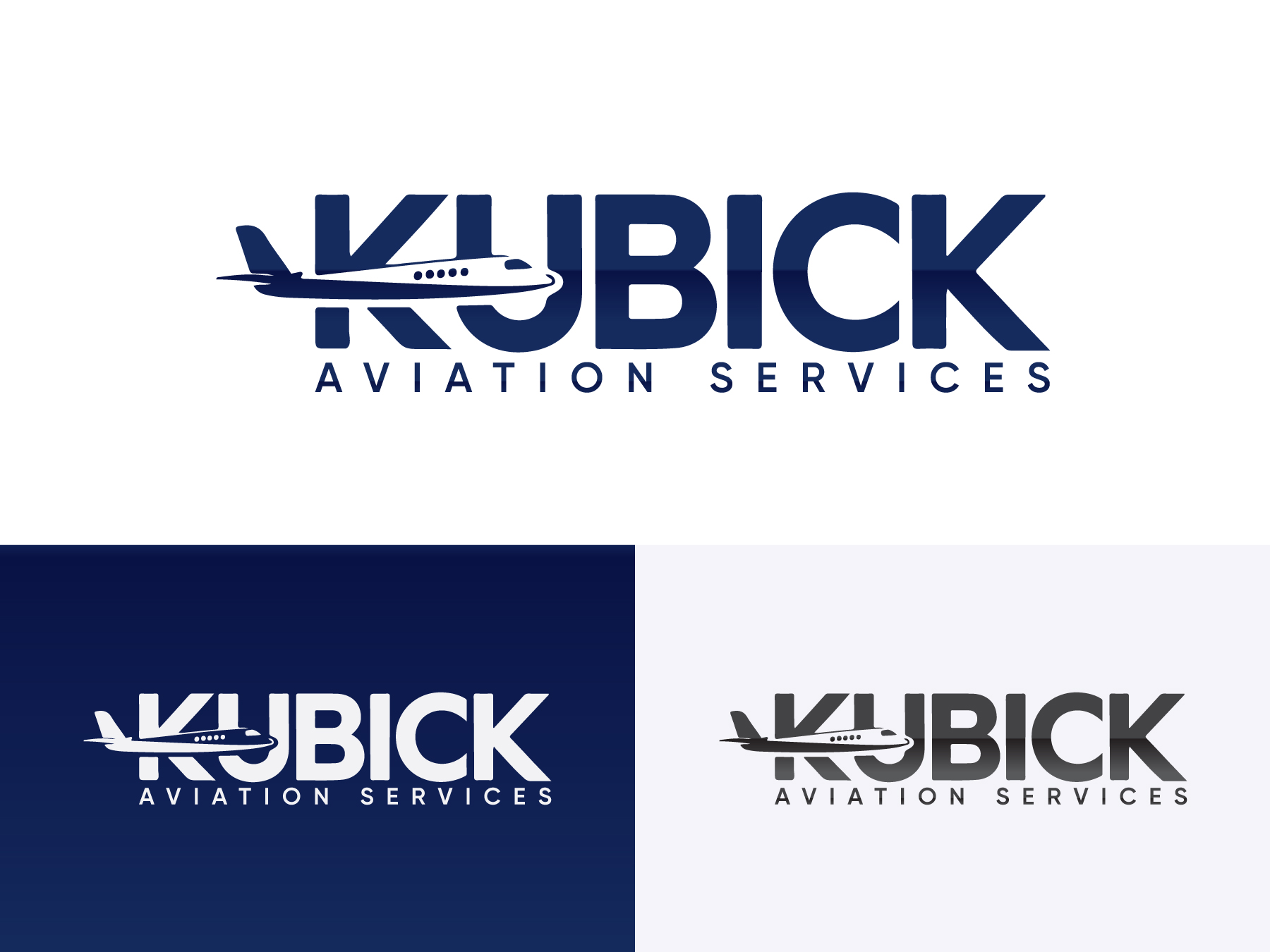 Logo Design by yozdesign for Kubick Aviation Services | Design #36933600