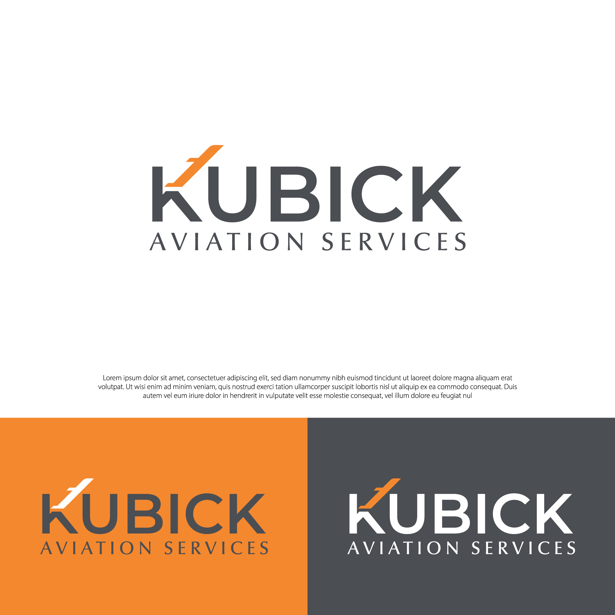 Logo Design by Designerrasedul for Kubick Aviation Services | Design #36930656