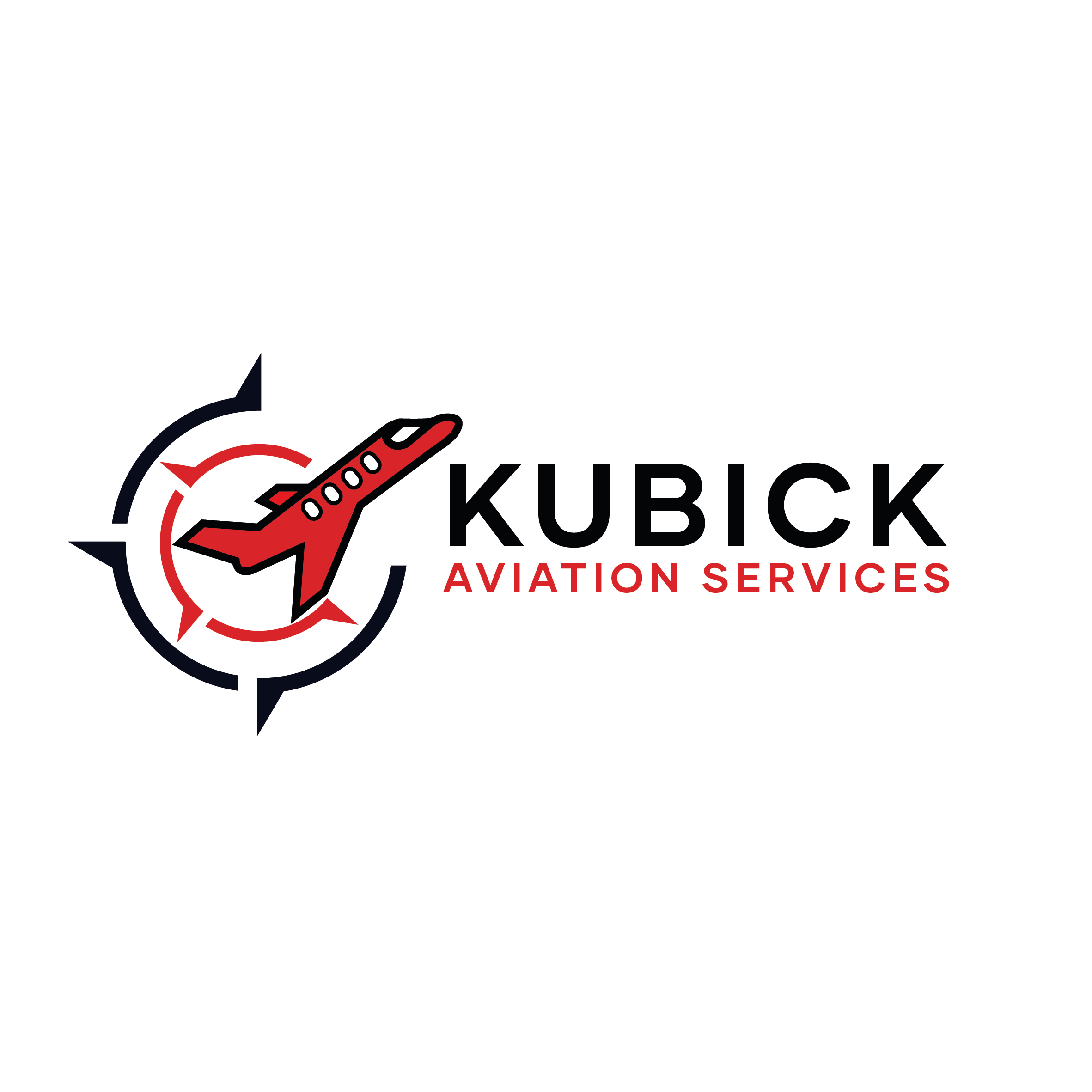 Logo Design by GraphiCoore Studio for Kubick Aviation Services | Design #36935729