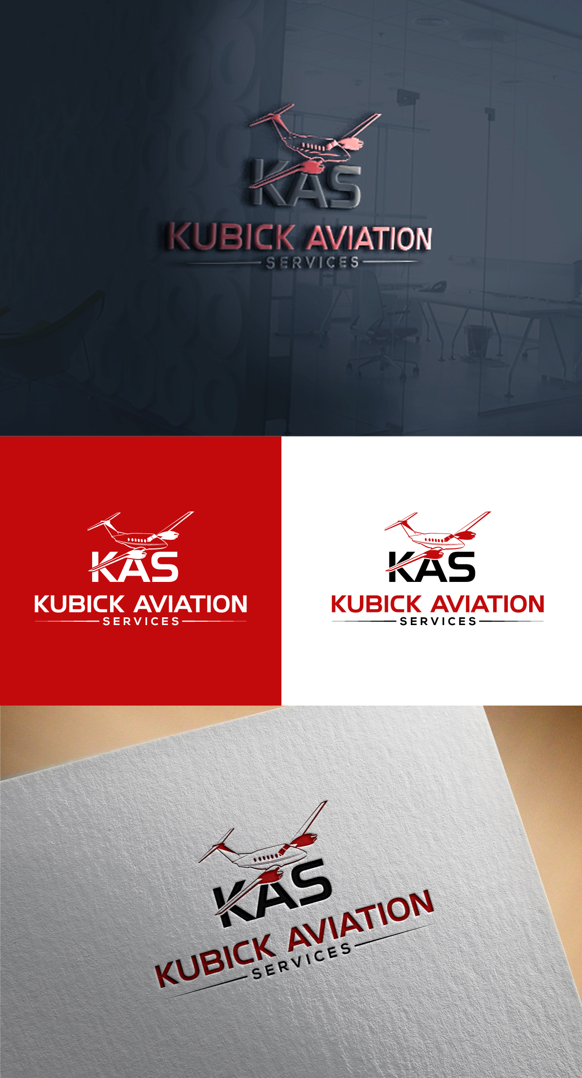 Logo Design by Cool-Designer for Kubick Aviation Services | Design #36930594