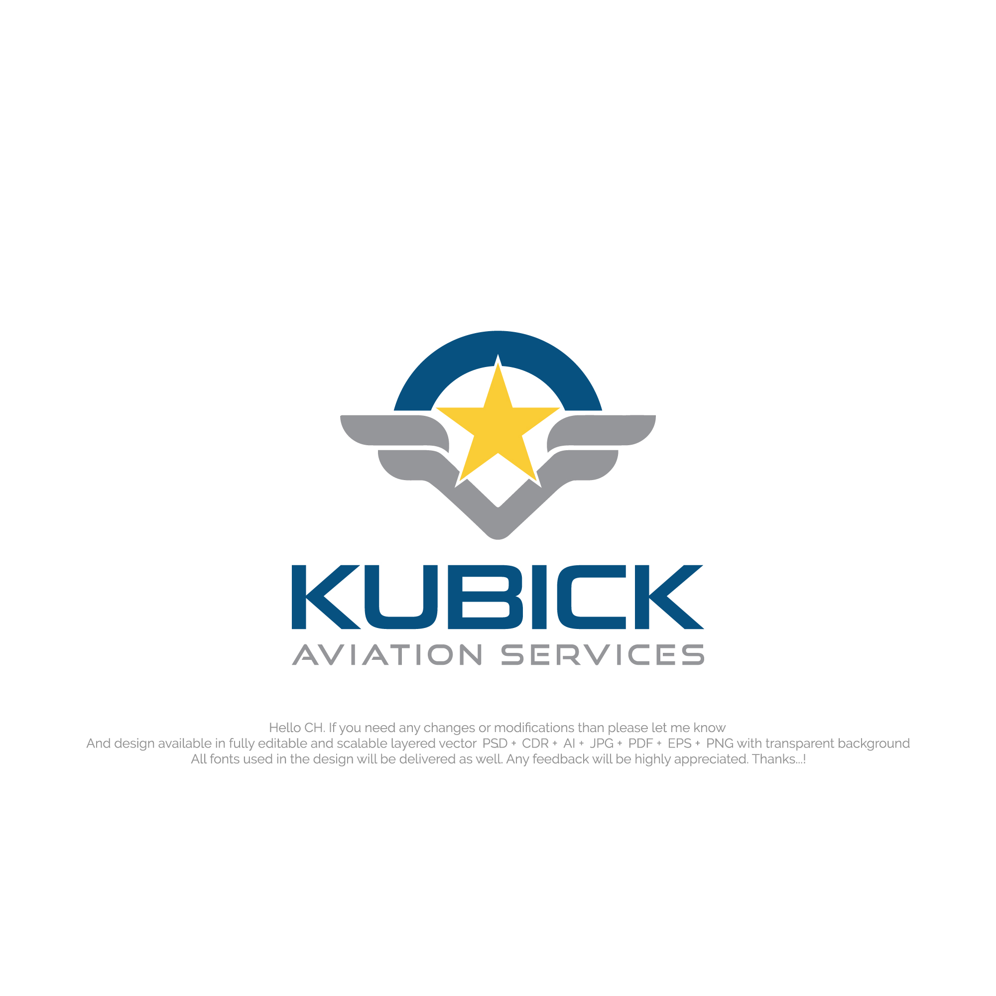 Design de Logo par NexaBrand pour Kubick Aviation Services | Design #36951895