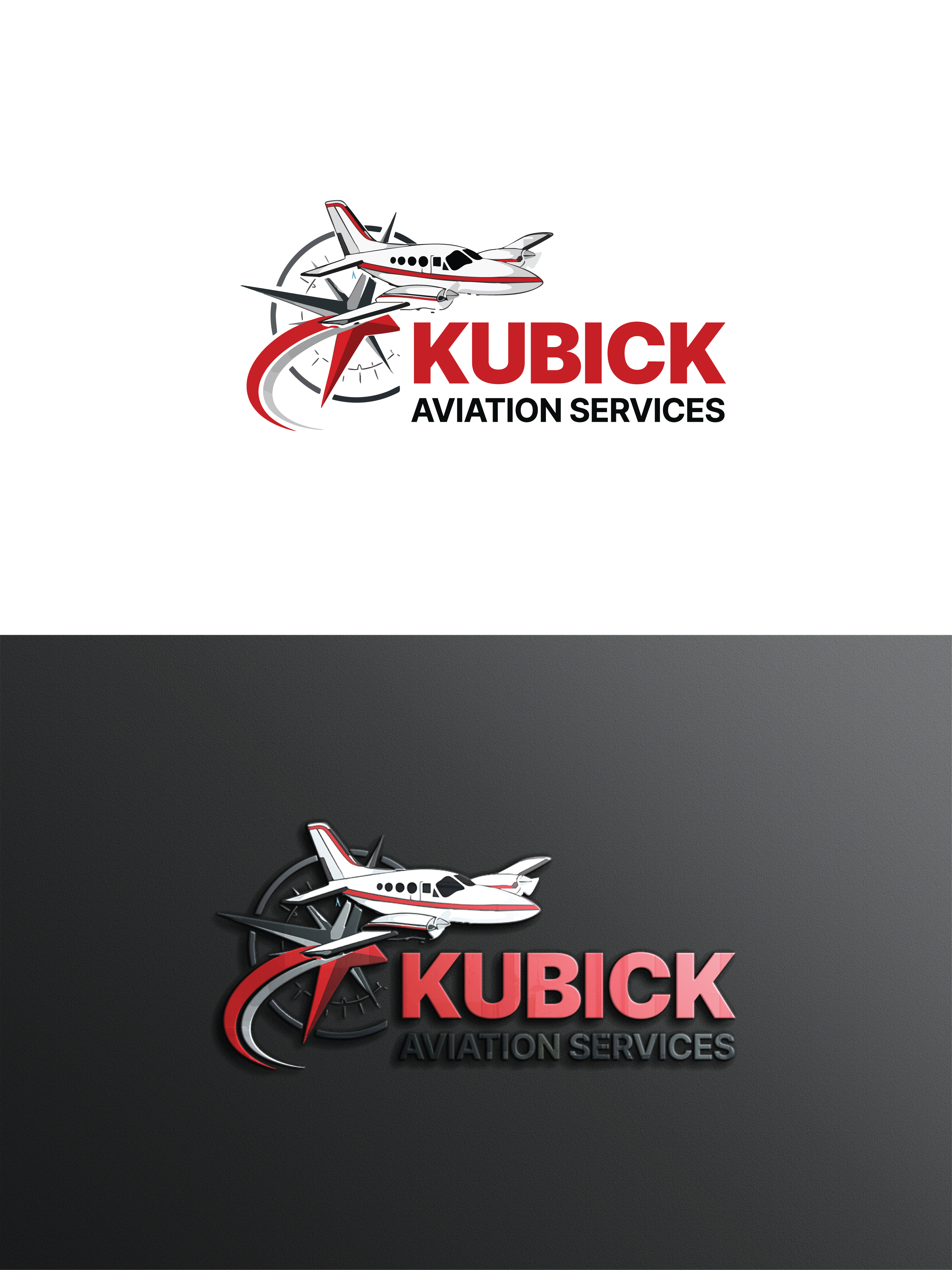 Logo Design by raju.creative for Kubick Aviation Services | Design #36934935