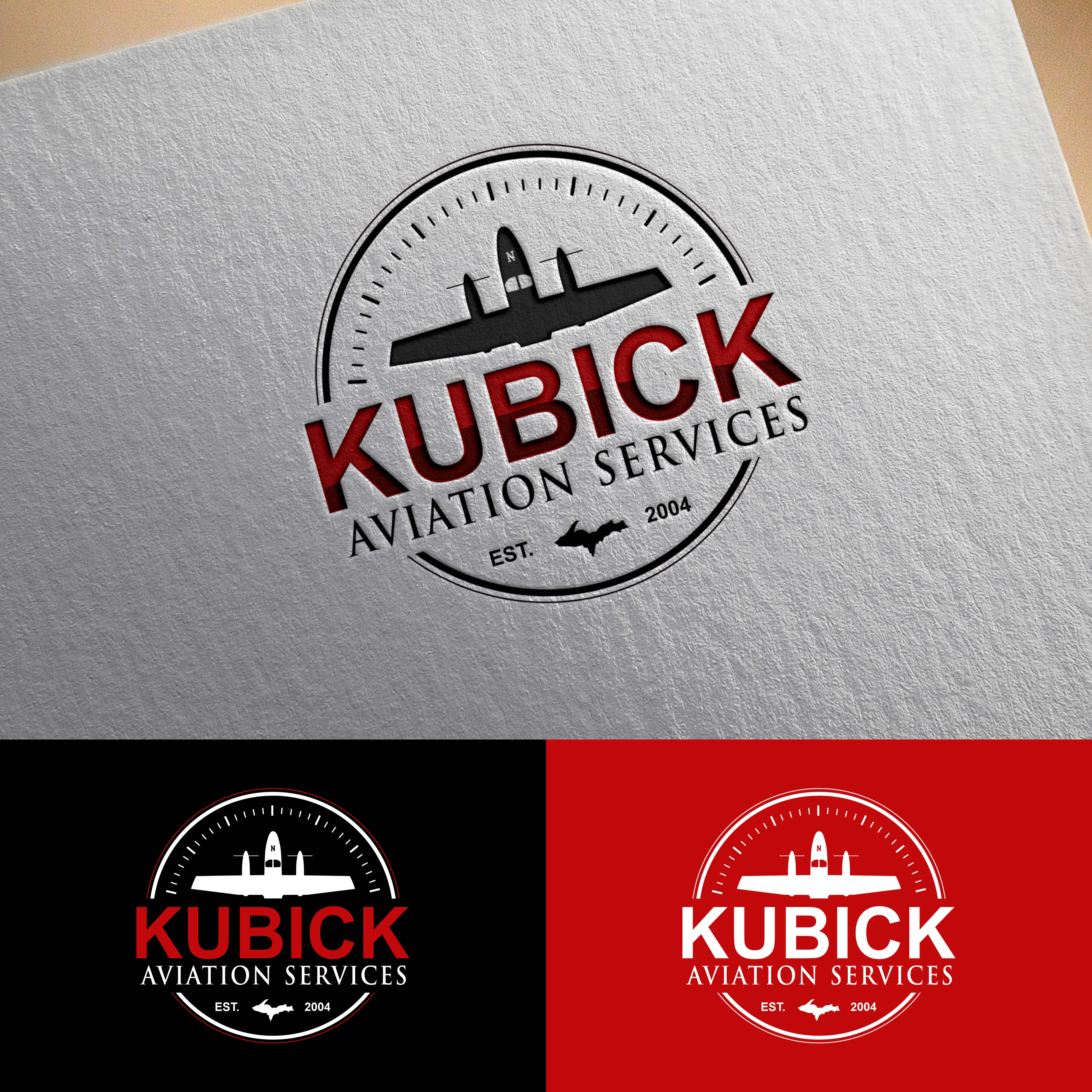 Logo Design by victipedia for Kubick Aviation Services | Design #36959868