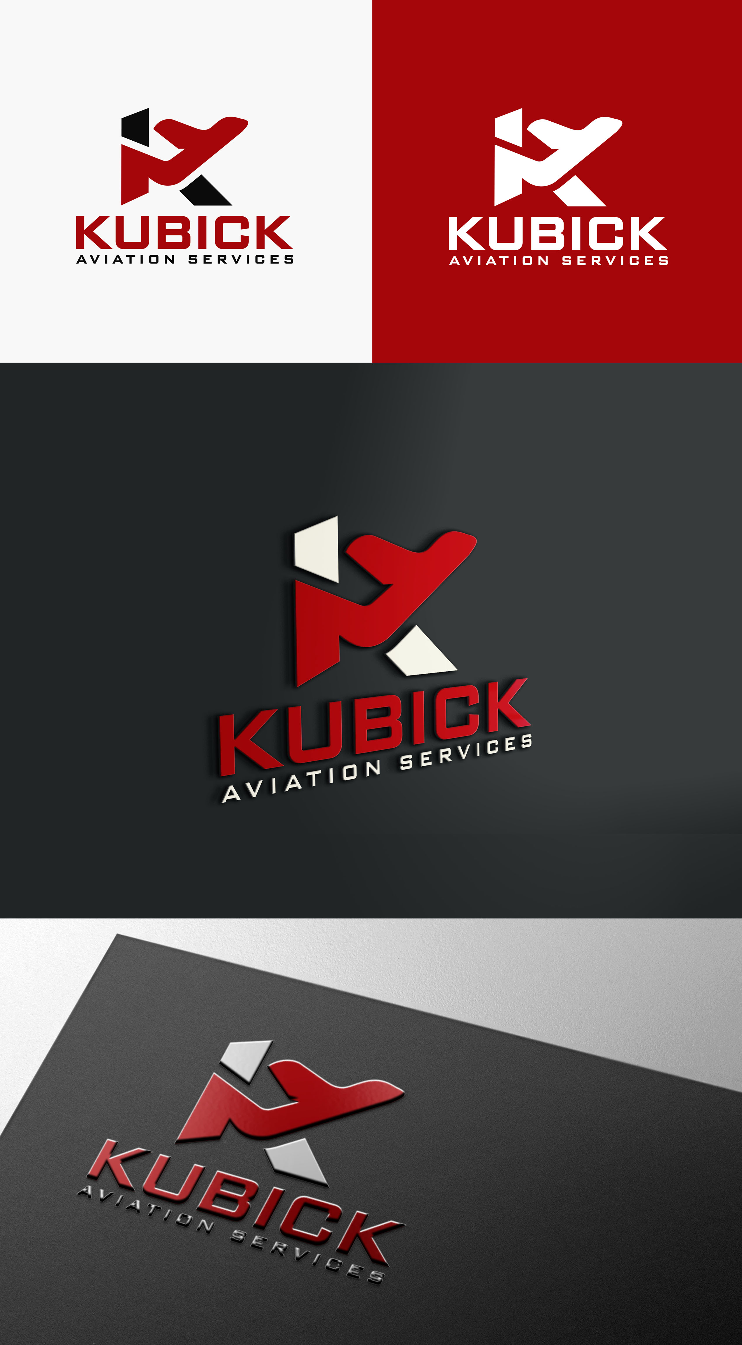 Logo Design by aexoagency for Kubick Aviation Services | Design #36930432