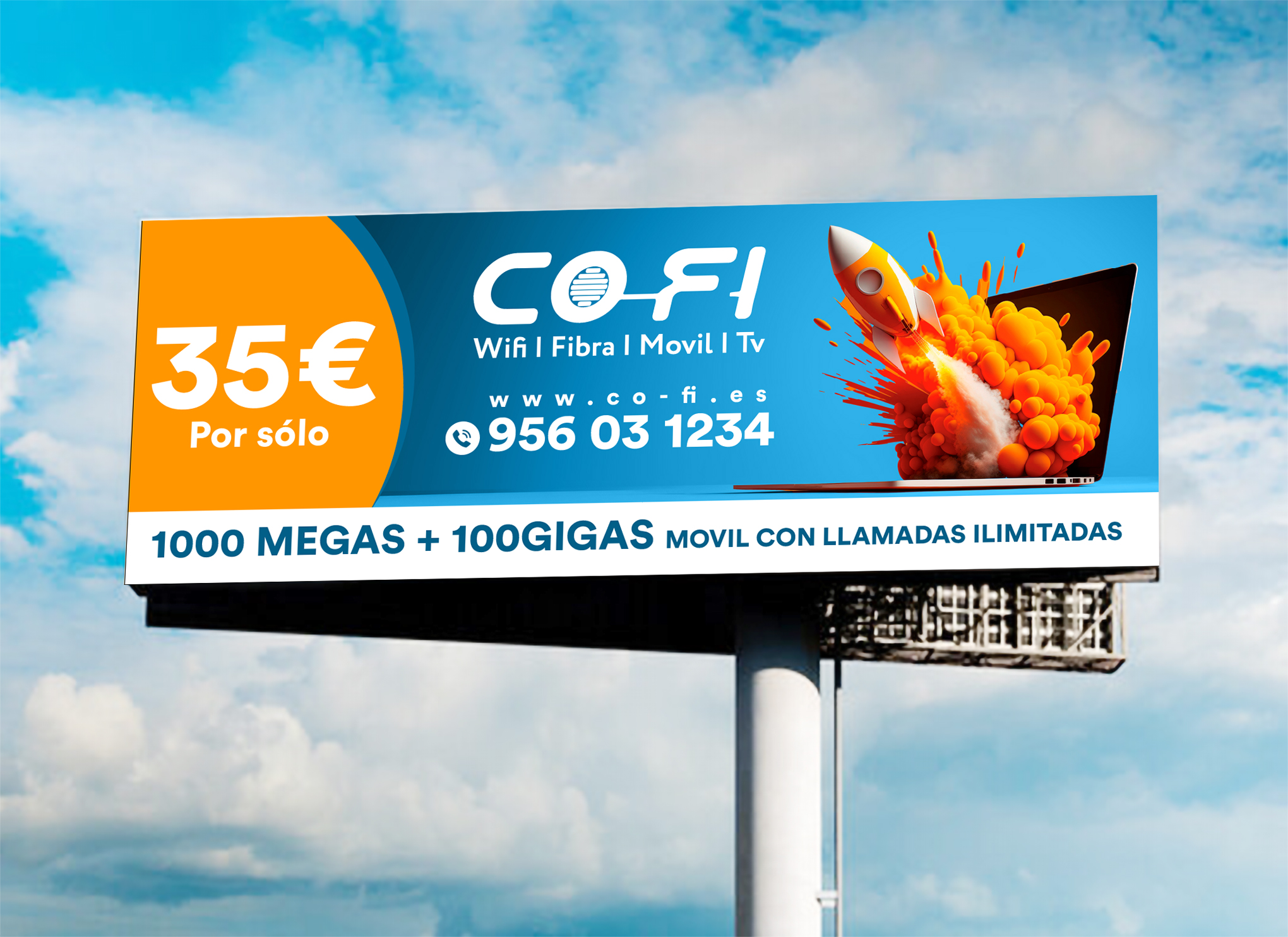 Billboard Design by WrapTonic24 for COFI TELECOMUNICACIONES SL | Design #36933413
