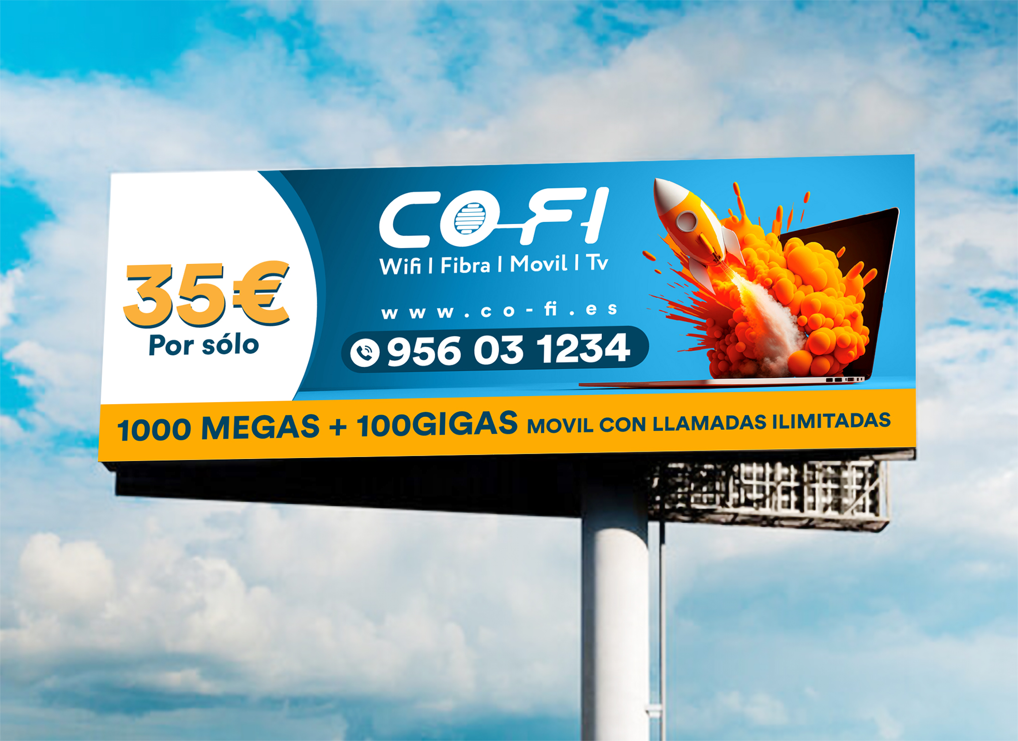 Billboard Design by WrapTonic24 for COFI TELECOMUNICACIONES SL | Design #36933749