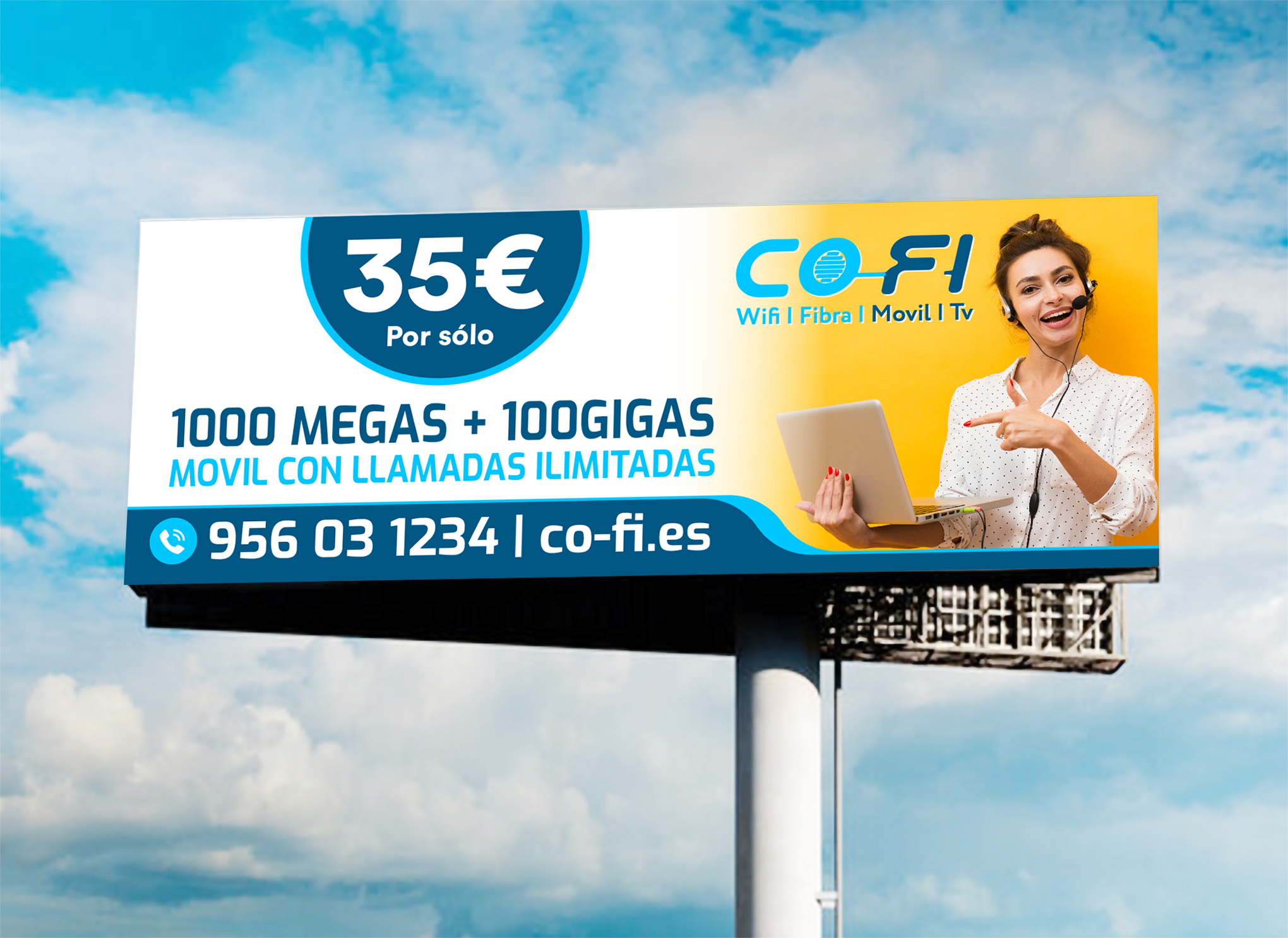 Billboard Design by WrapTonic24 for COFI TELECOMUNICACIONES SL | Design #36985685