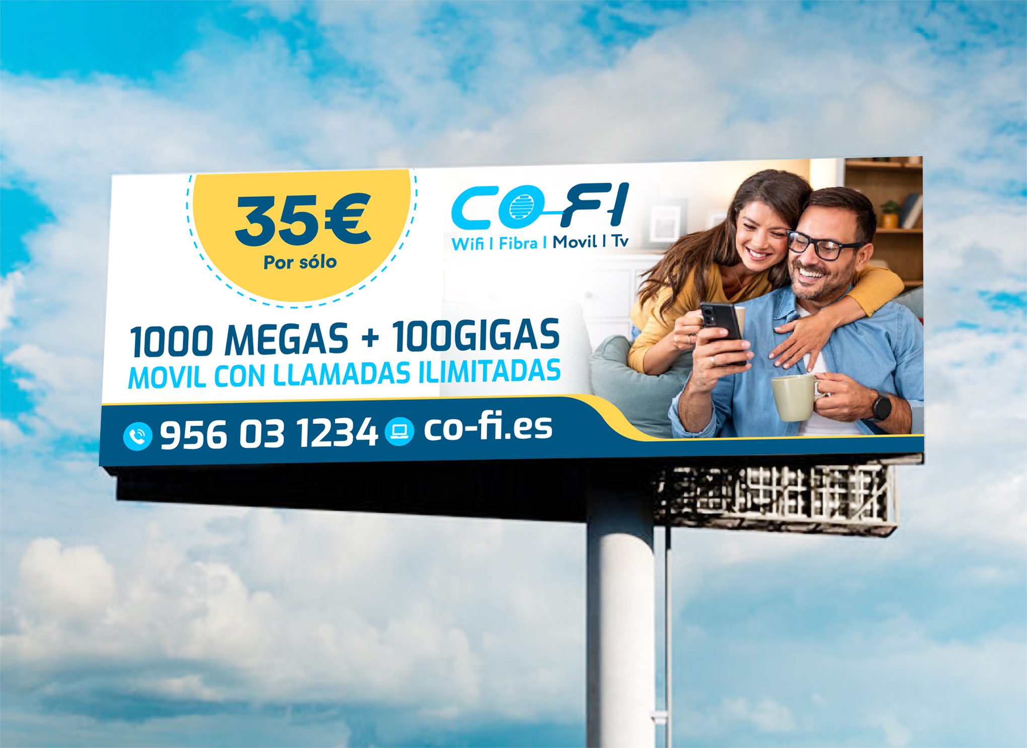 Billboard Design by WrapTonic24 for COFI TELECOMUNICACIONES SL | Design #36985688