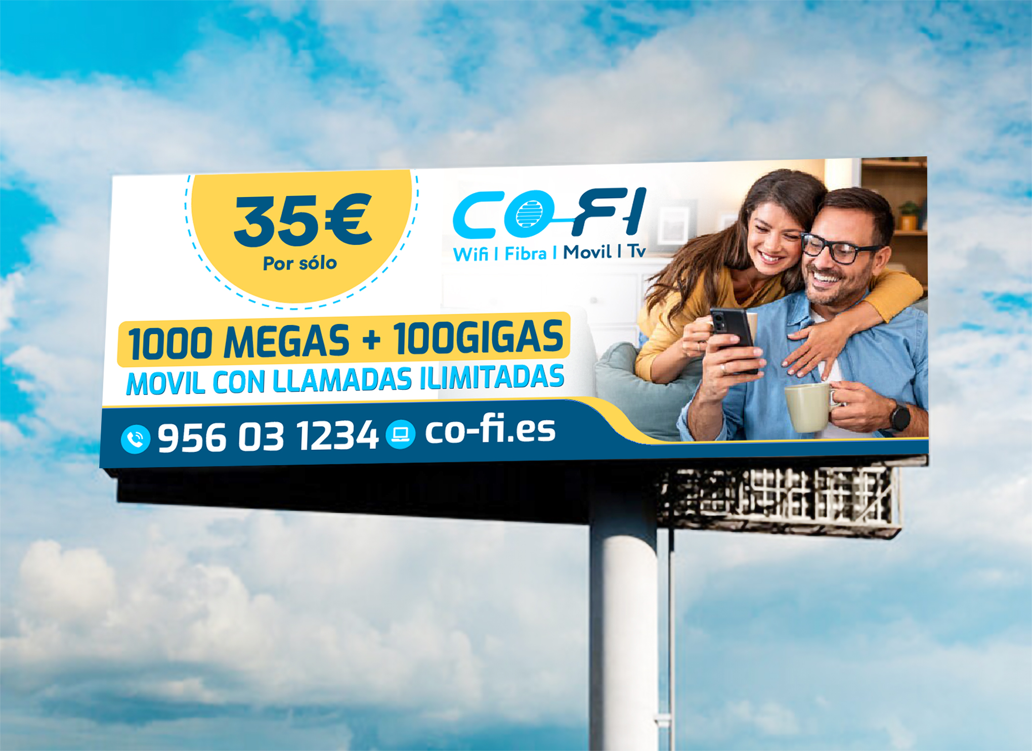 Billboard Design by WrapTonic24 for COFI TELECOMUNICACIONES SL | Design #36985694