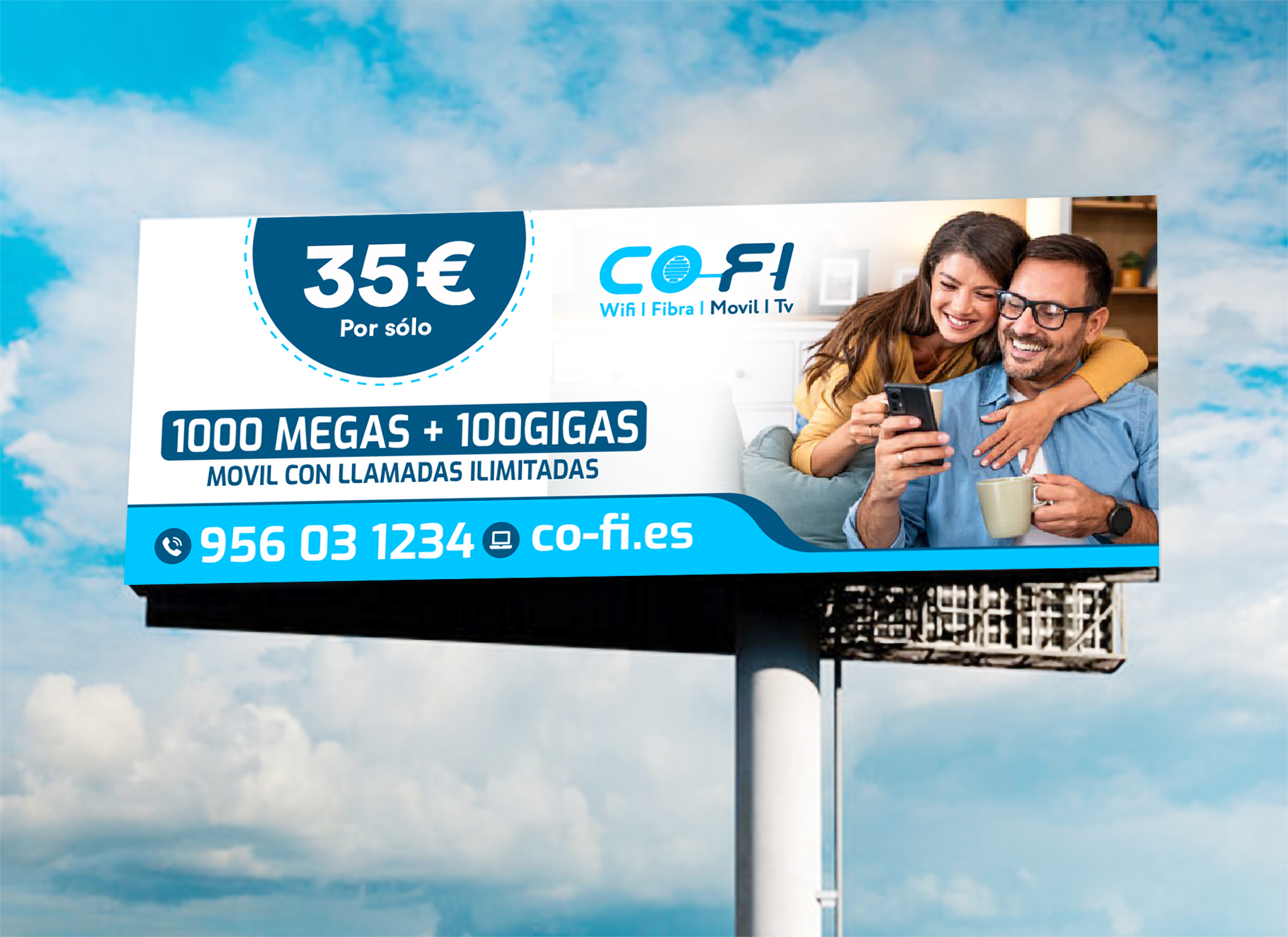 Billboard Design by WrapTonic24 for COFI TELECOMUNICACIONES SL | Design #36985695