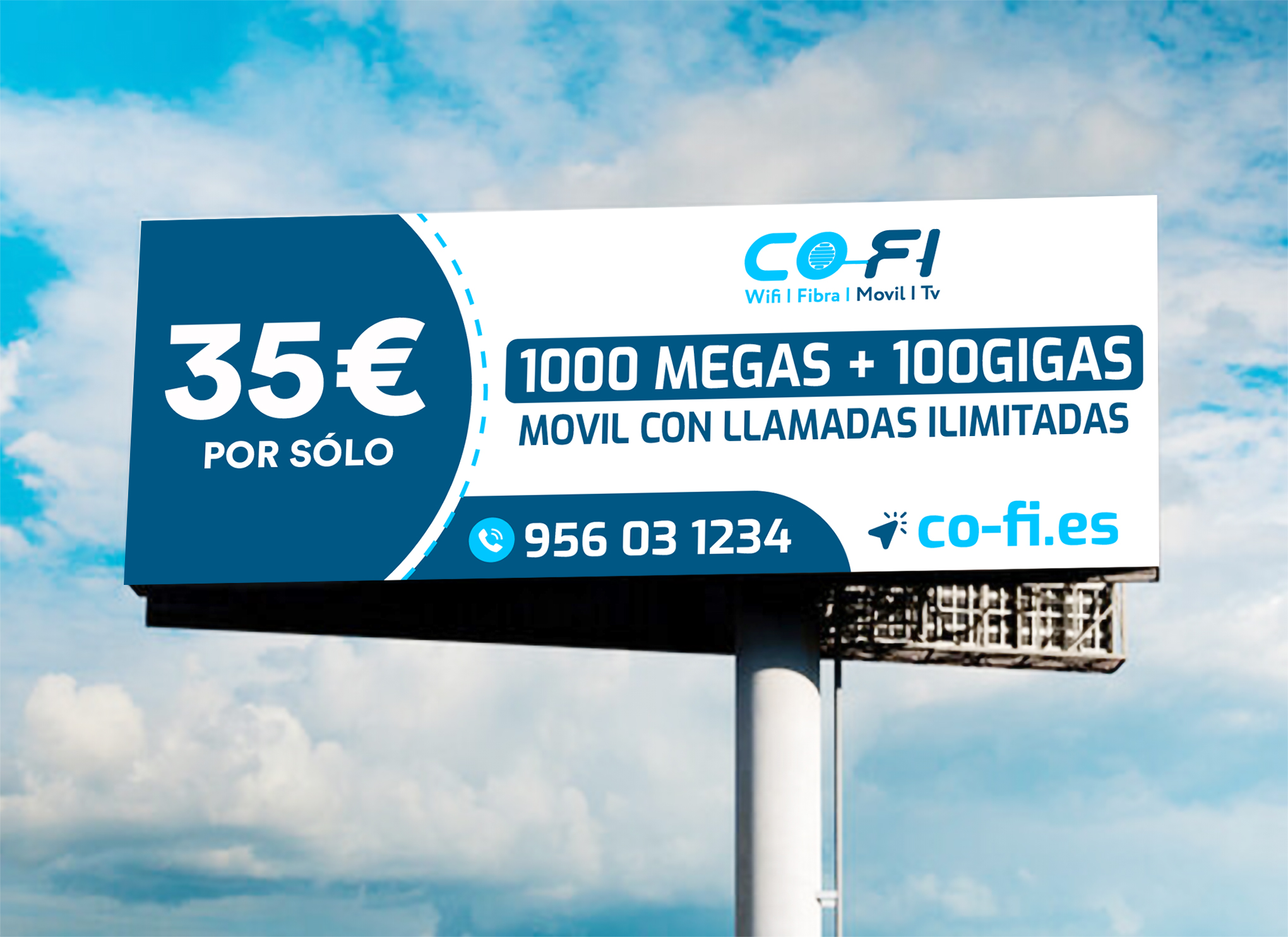 Billboard Design by WrapTonic24 for COFI TELECOMUNICACIONES SL | Design #36992840