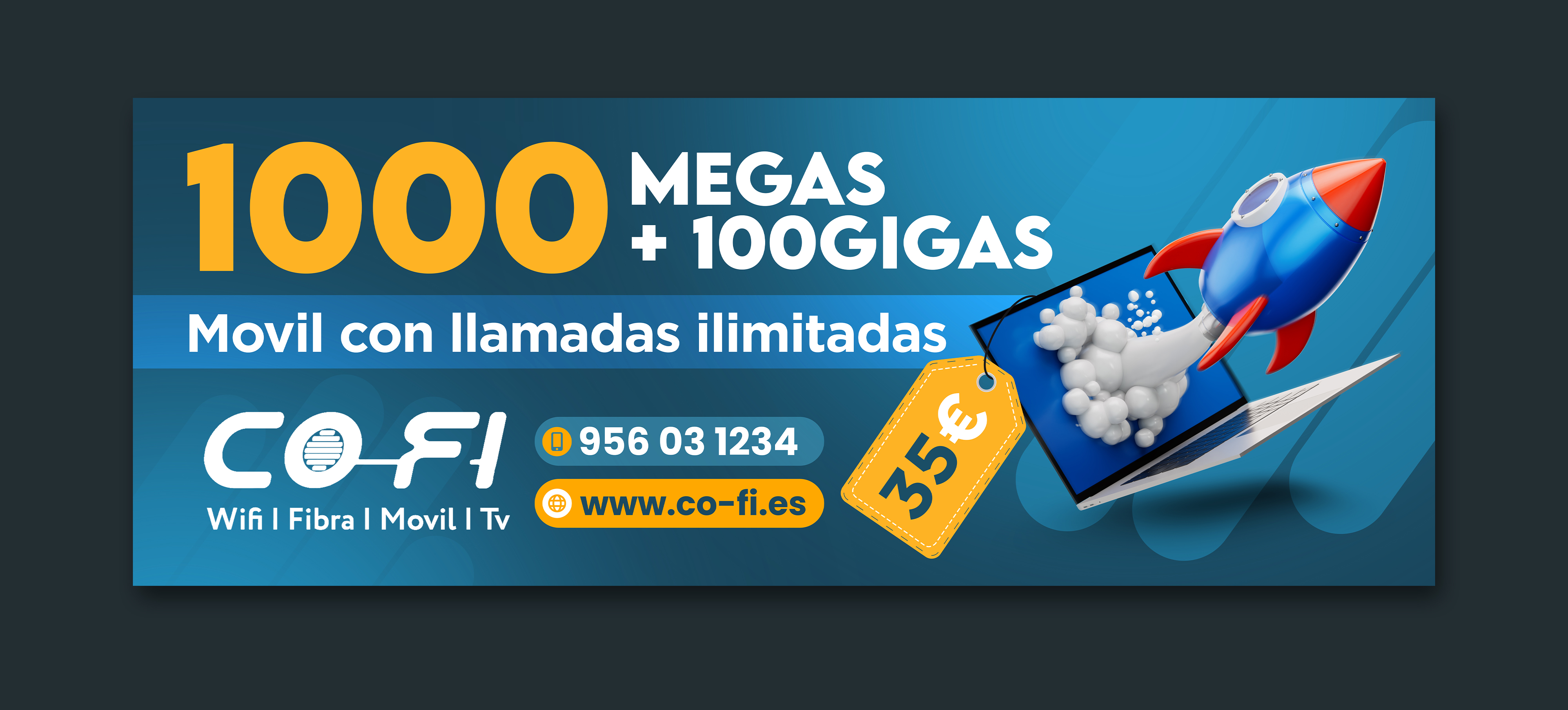 Diseño de Cartelera por ArtHive para COFI TELECOMUNICACIONES SL | Diseño #36931129