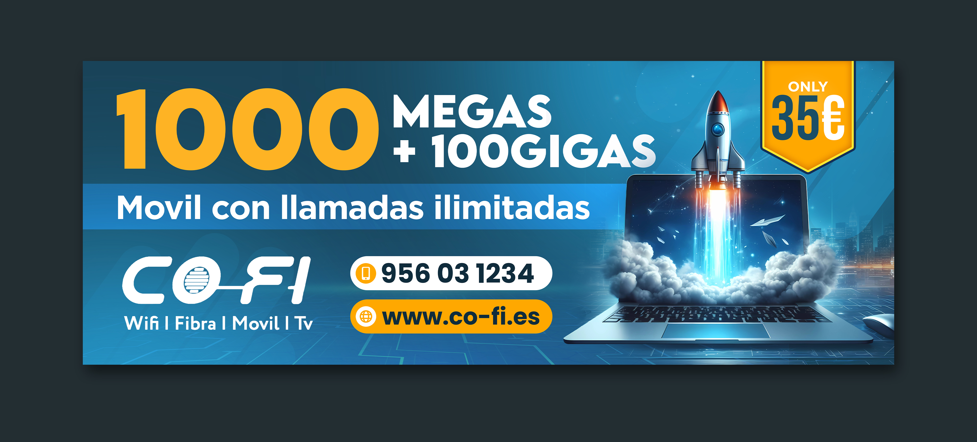Diseño de Cartelera por ArtHive para COFI TELECOMUNICACIONES SL | Diseño #36931133