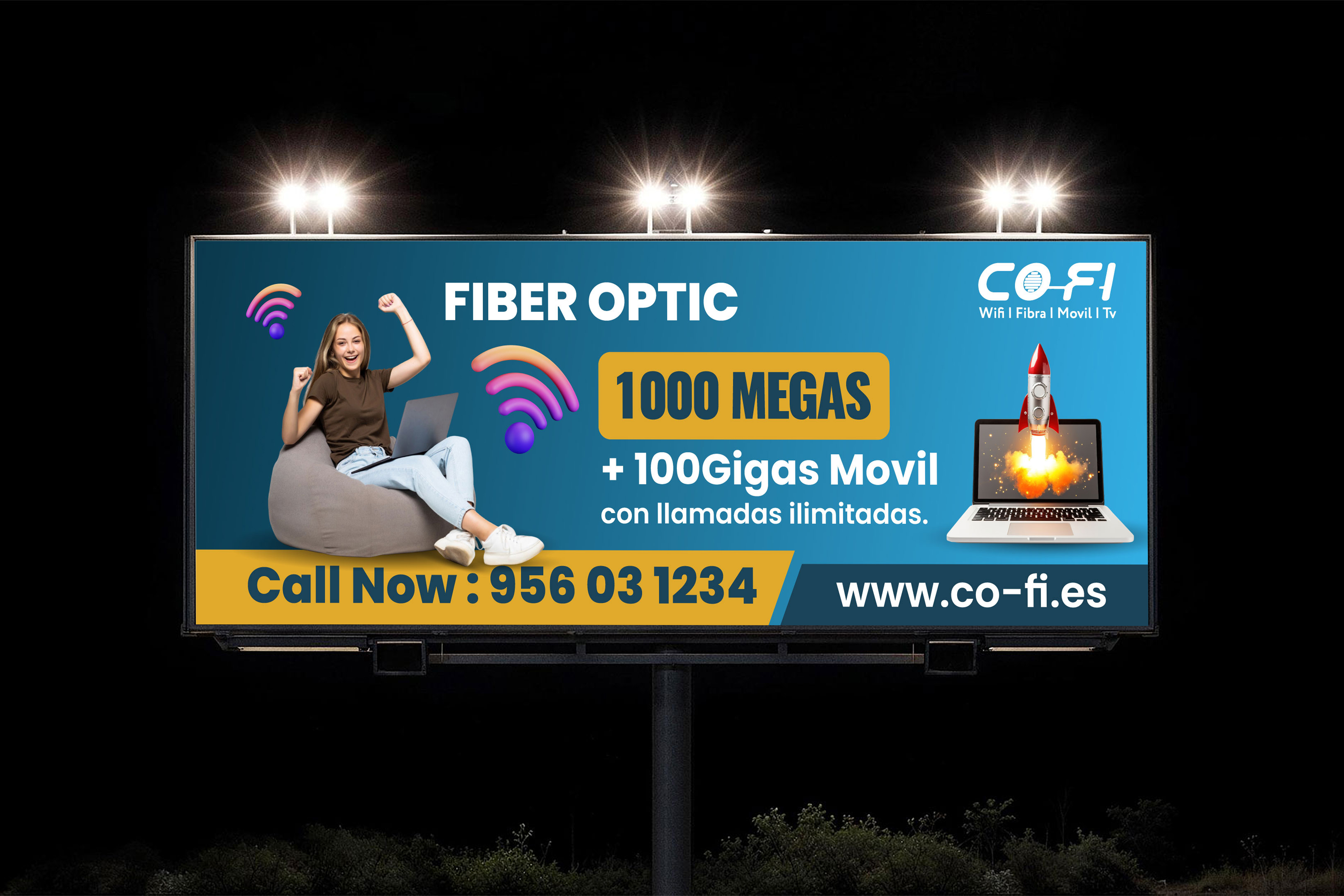 Billboard Design by artbitin for COFI TELECOMUNICACIONES SL | Design #36930882