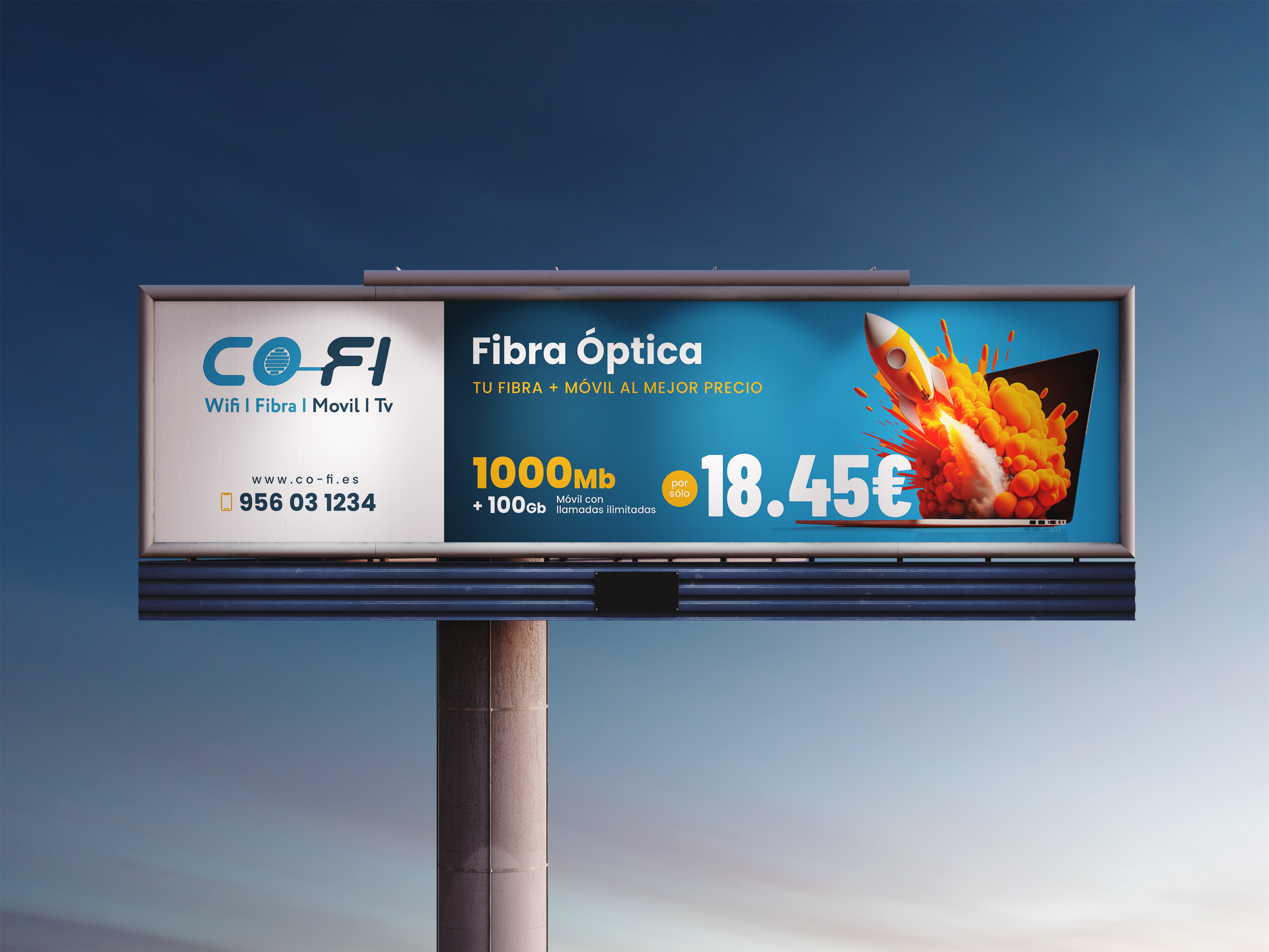 Billboard Design by dadaMEDIA for COFI TELECOMUNICACIONES SL | Design #36951255
