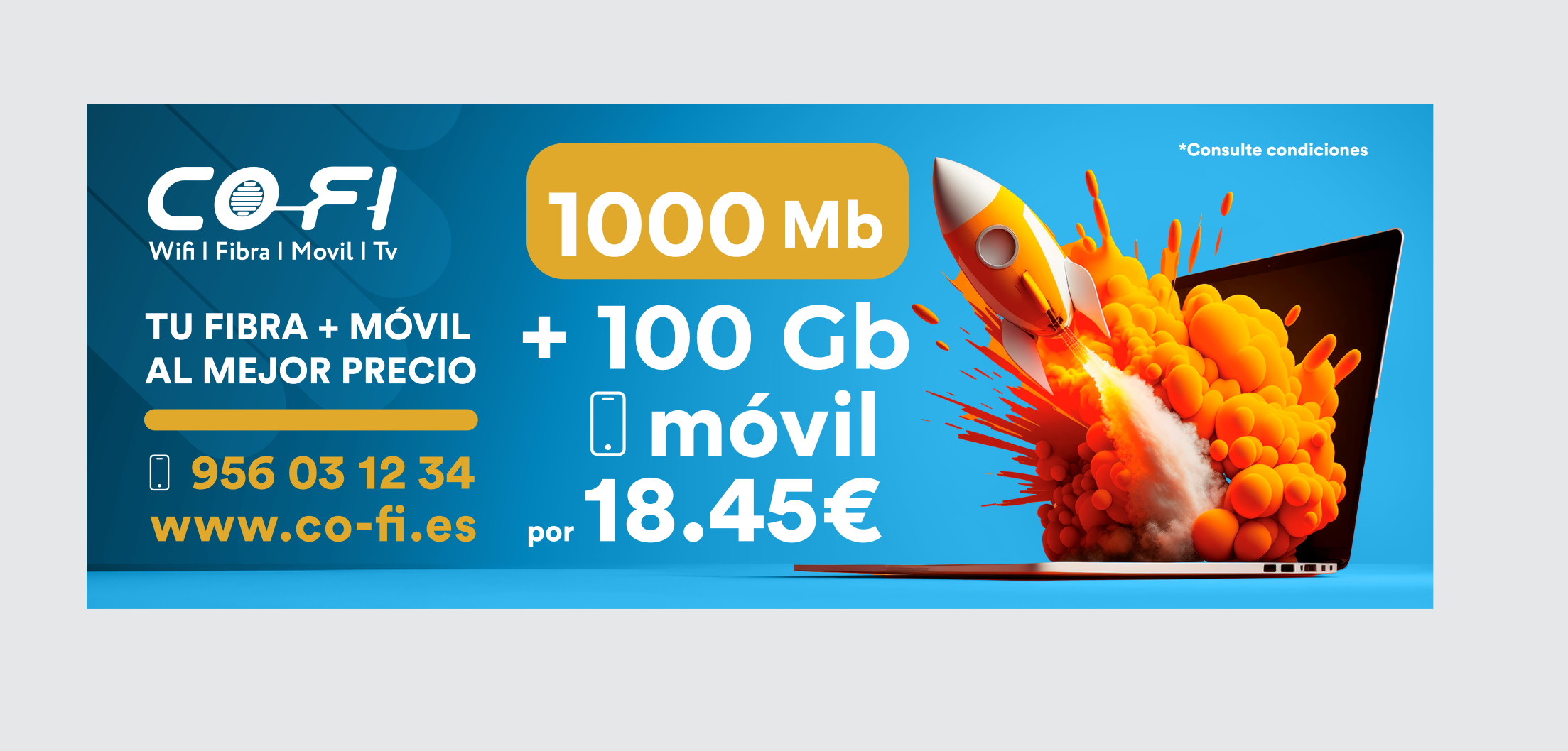 Billboard Design by JS Desiger for COFI TELECOMUNICACIONES SL | Design #36949930