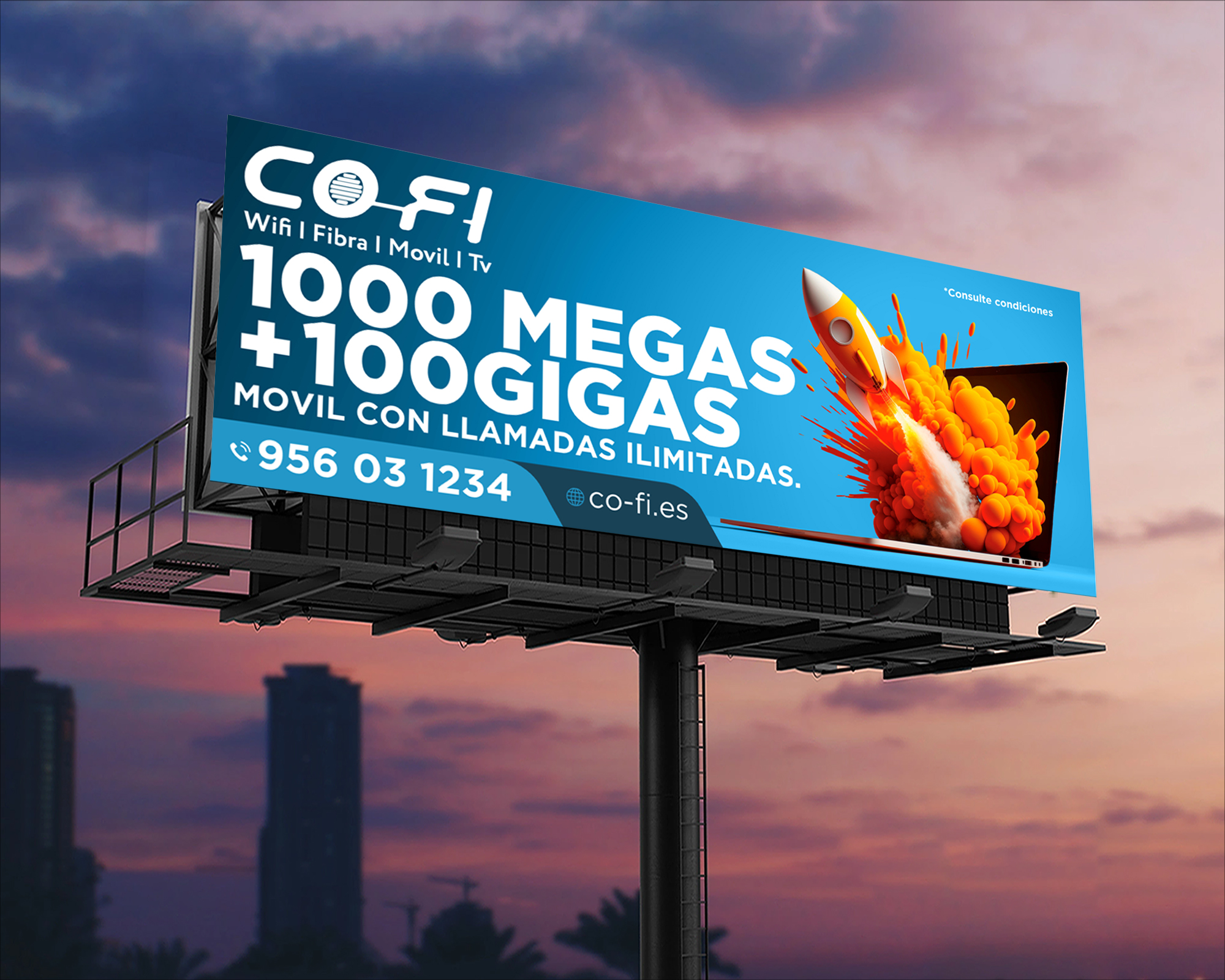 Billboard Design by VCreativeidea for COFI TELECOMUNICACIONES SL | Design #36930779