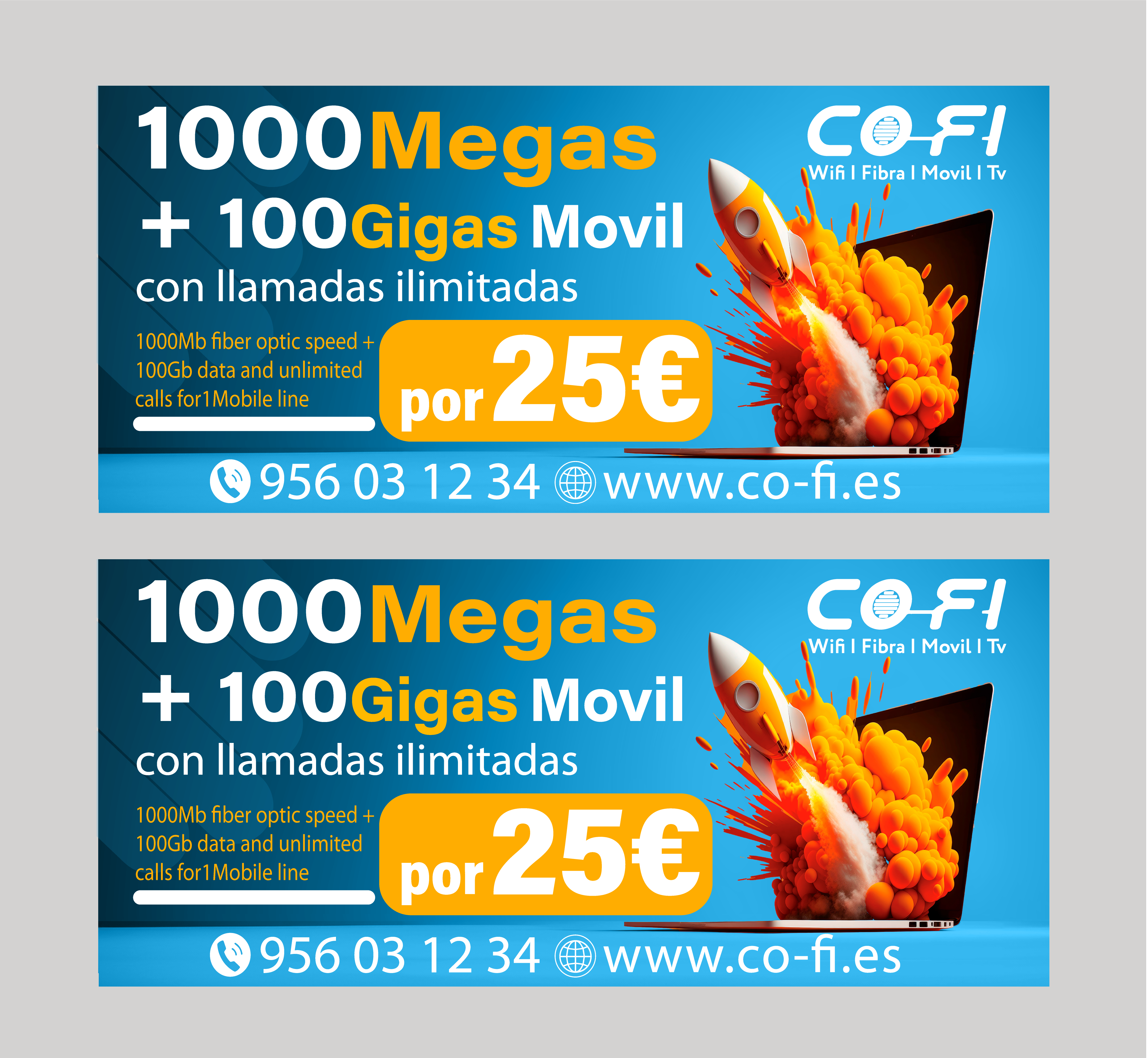 Werbetafel-Design von Fuhad Jihad für COFI TELECOMUNICACIONES SL | Design #36939892